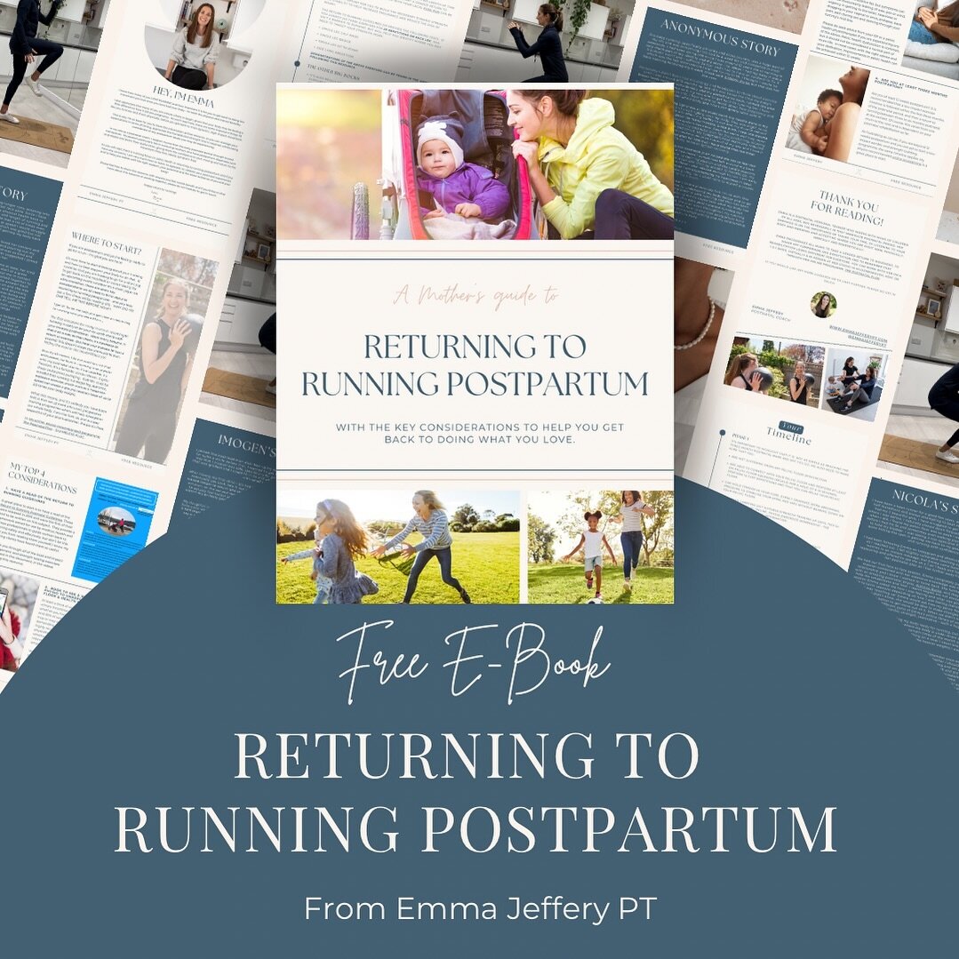 Grab your FREE Return to Running Postpartum ebook 👆 link in bio.

This is for mothers with children of any age.

11 pages, packed with the knowledge I wish I had been armed with 8 years ago. 

You&rsquo;ll find my Top 4 considerations in Returning t