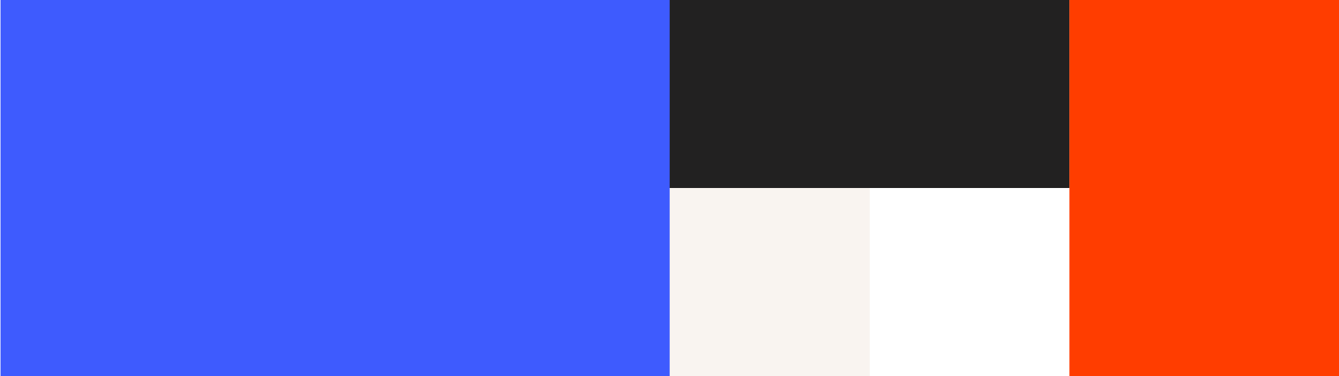 Palette de couleurs de l’identité visuelle Involute Transmissions avec bleu industriel et accent orange