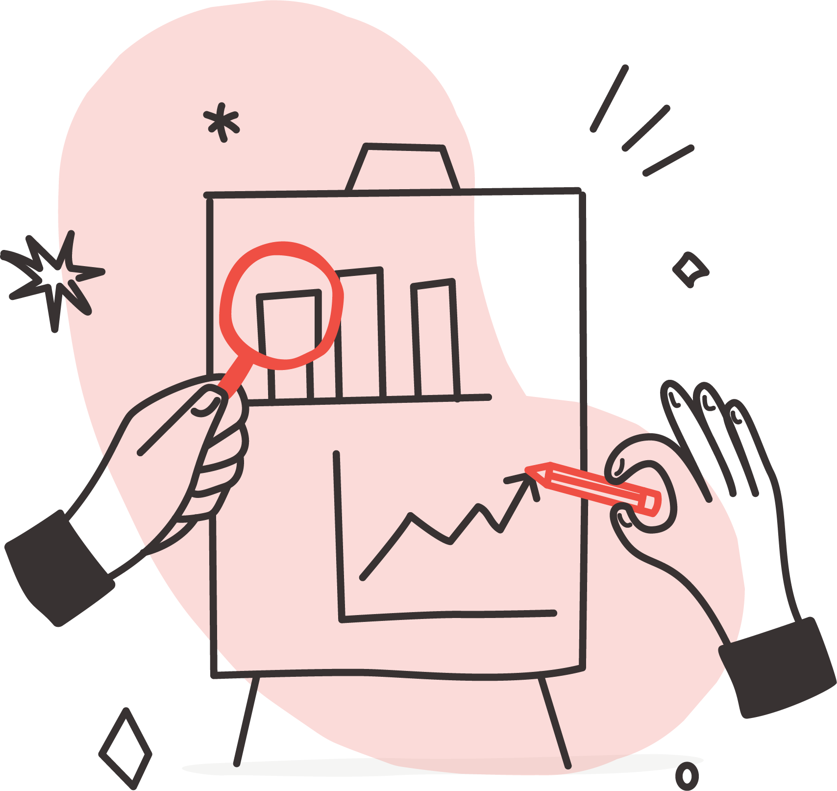 illustration d'une étude pour la mise en place d'une stratégie de marque