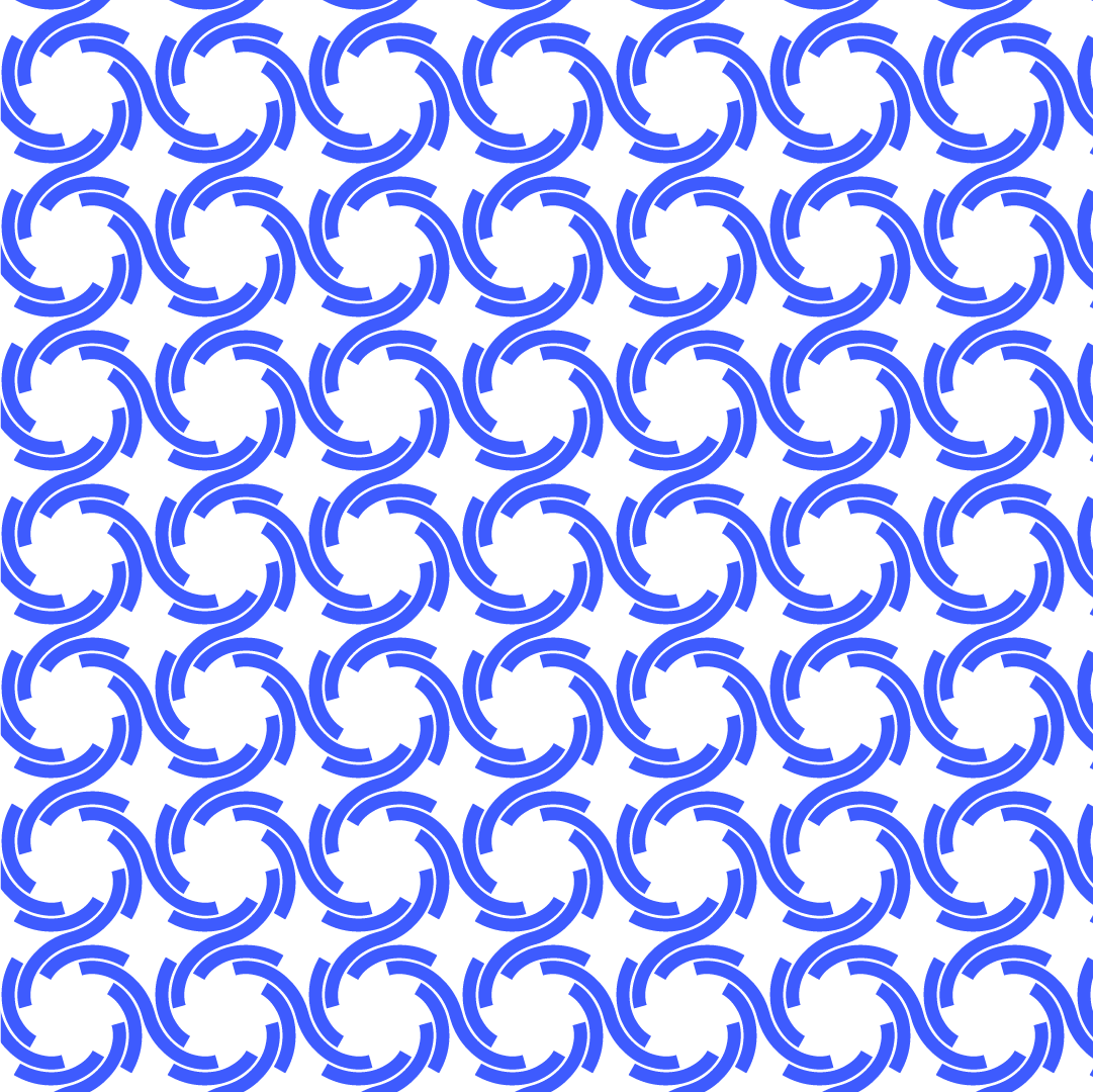 Motif graphique répétitif issu de l’identité visuelle Involute Transmissions inspiré des systèmes de transmission