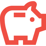 Icône tirelire illustrant la fragilité commerciale liée à une faible valeur perçue