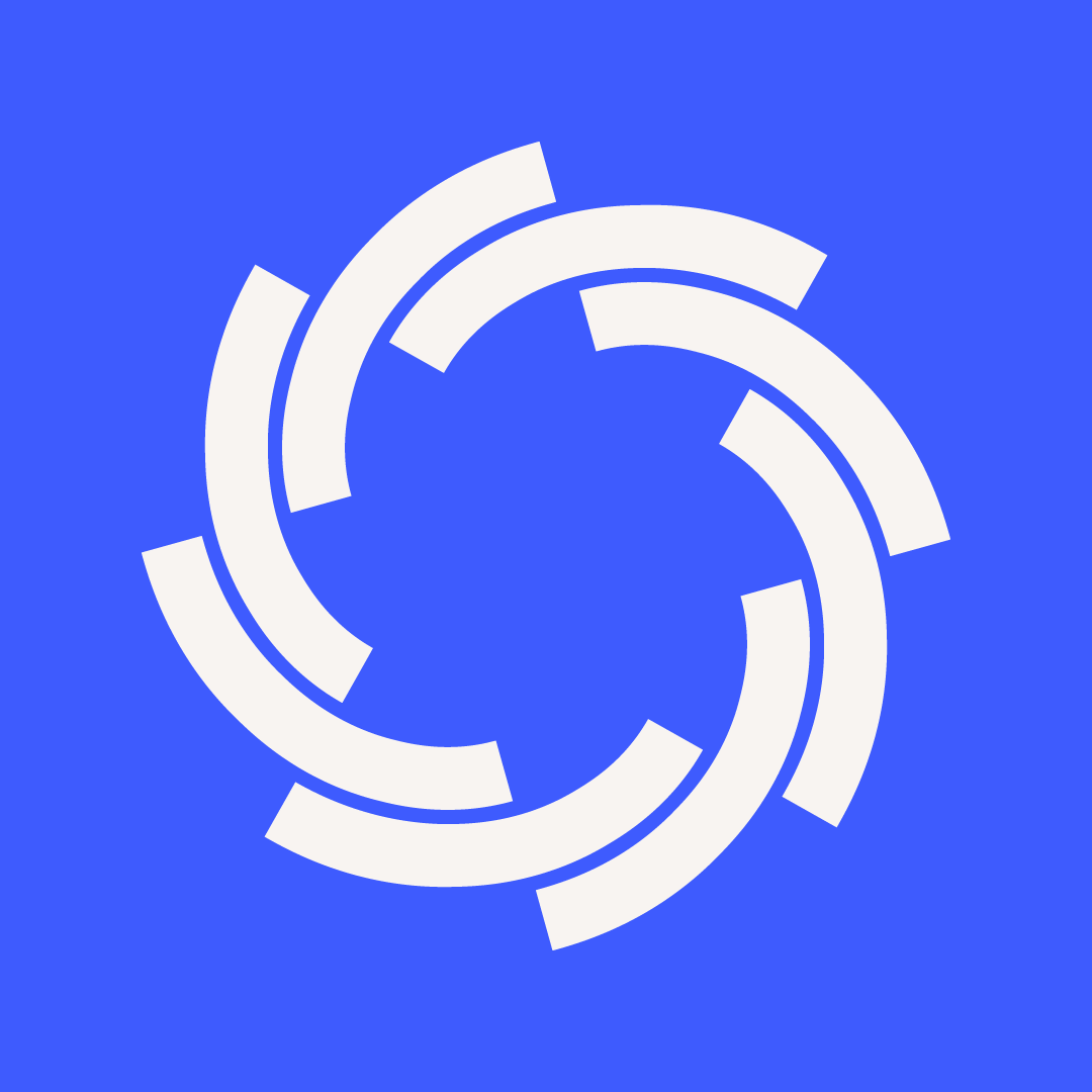 Symbole graphique de l’identité visuelle Involute Transmissions inspiré des systèmes de transmission mécanique