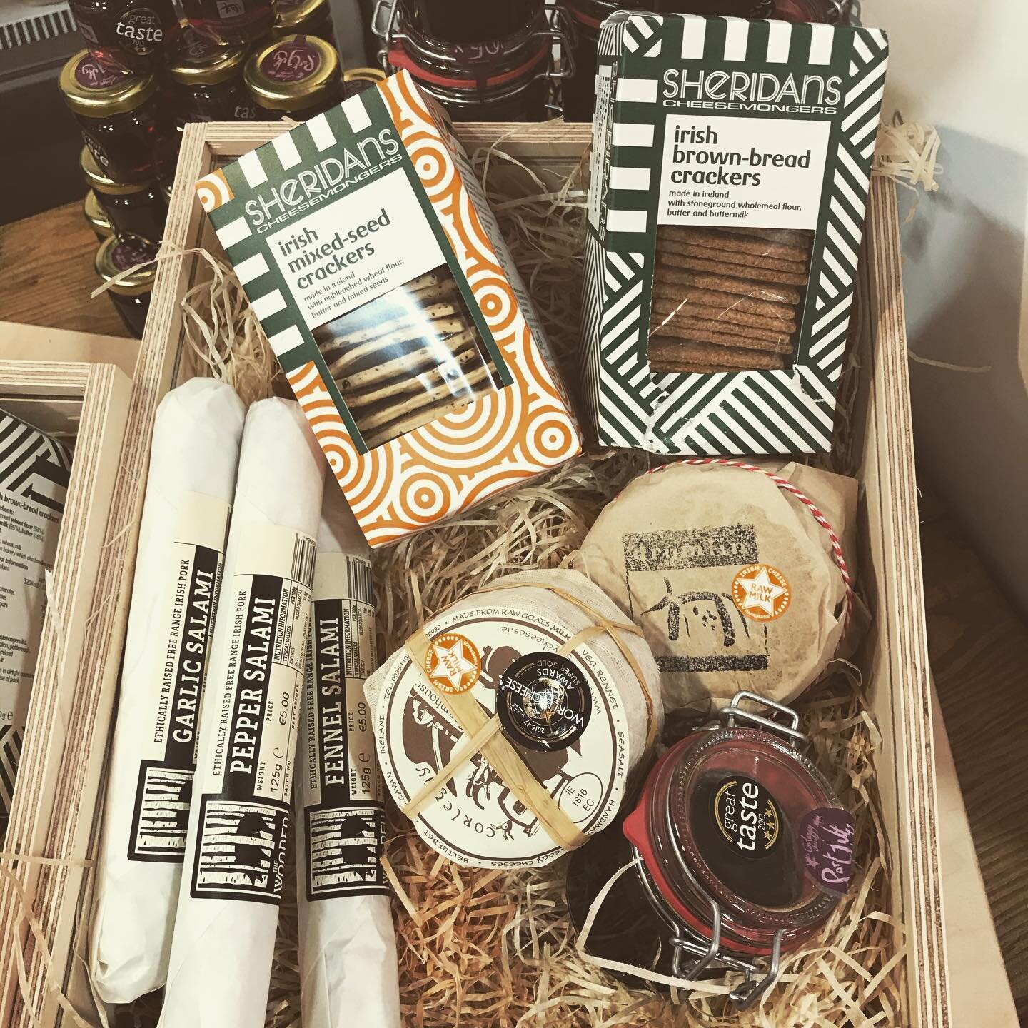 Check out our Christmas hampers...pop by our stand @giftedrds for all your Christmas charcuterie needs #irishcharcuterie #freerangepork #pigsinthewood