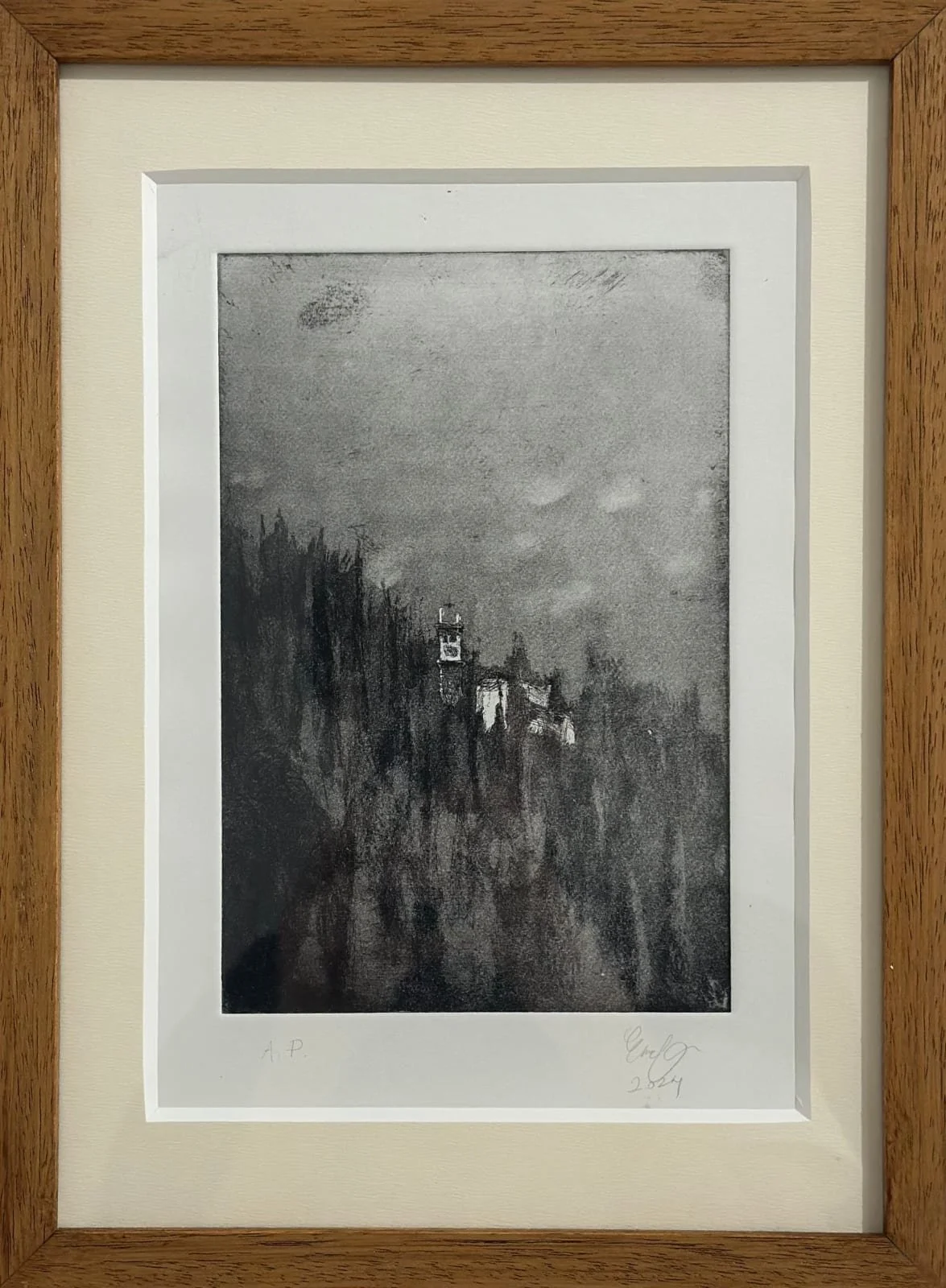Church at Lago di Garda , 2024, Intaglio etching, 20 x 15 cm
2AP + 8/8