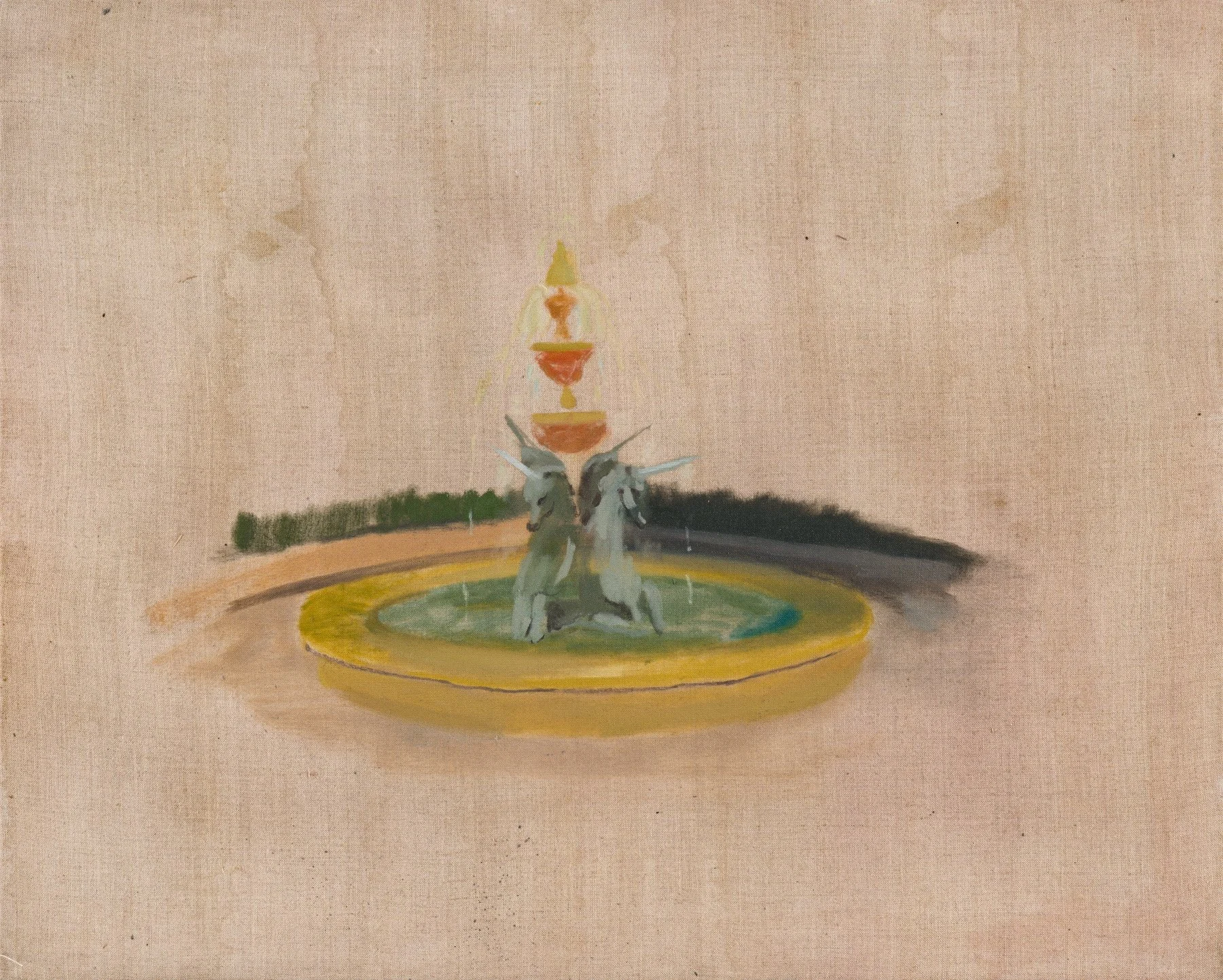 Town Square, 2025, Oil on linen, 76x61 cm