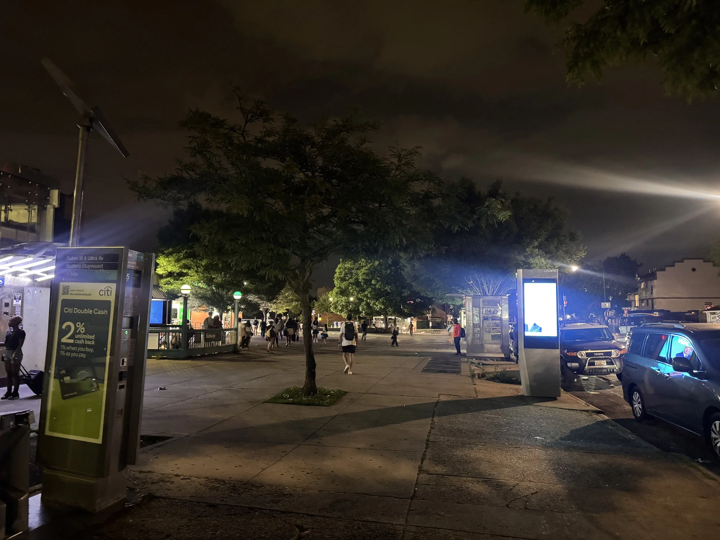 Plaza near Utica Avenue A Train 1949.jpg