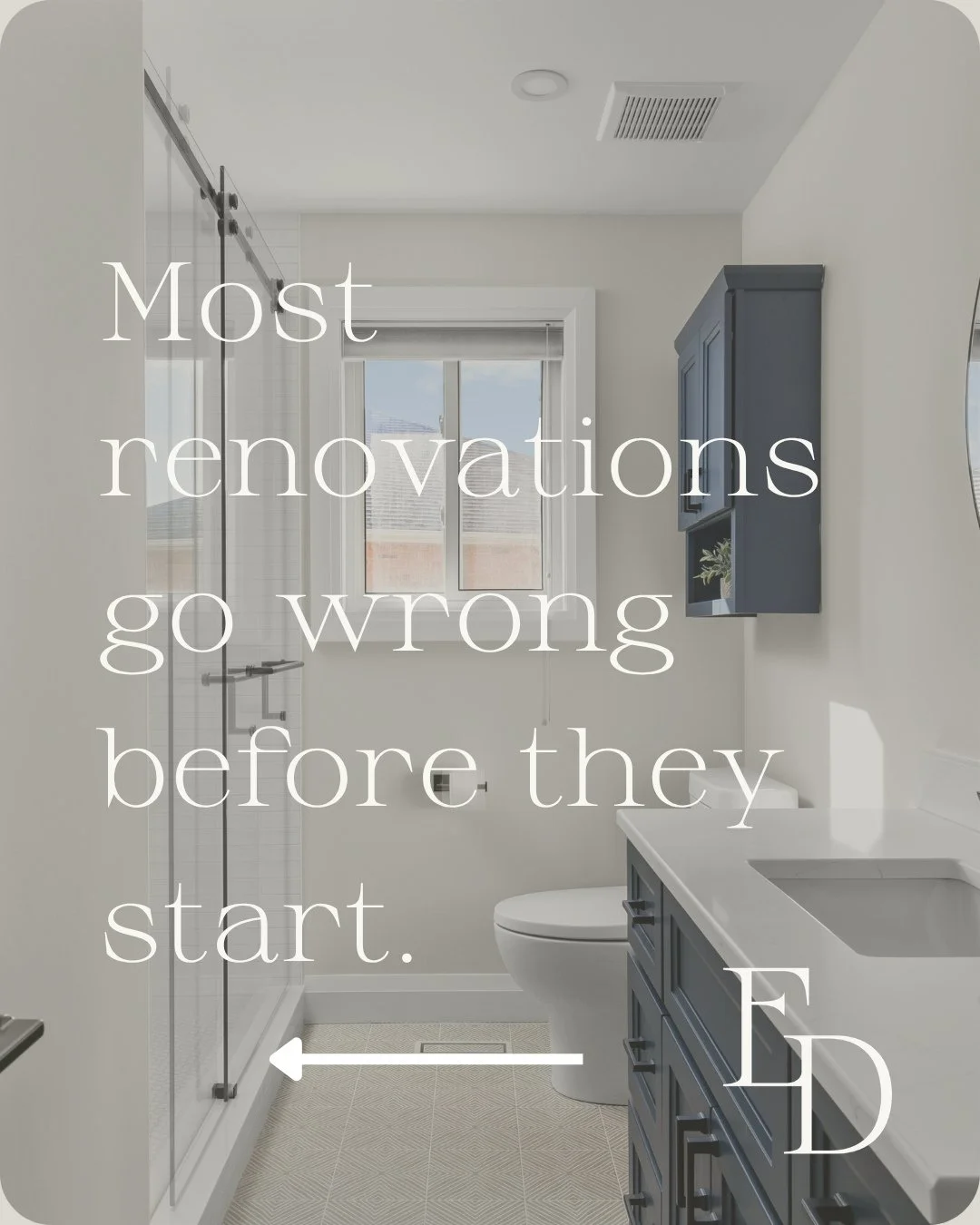 Most homeowners start their renovation in the wrong place.⁠
⁠
They go straight to Pinterest. They walk into tile showrooms. They start buying things they love.⁠
⁠
And then they wonder why nothing comes together.⁠
⁠
Here&rsquo;s what actually needs to