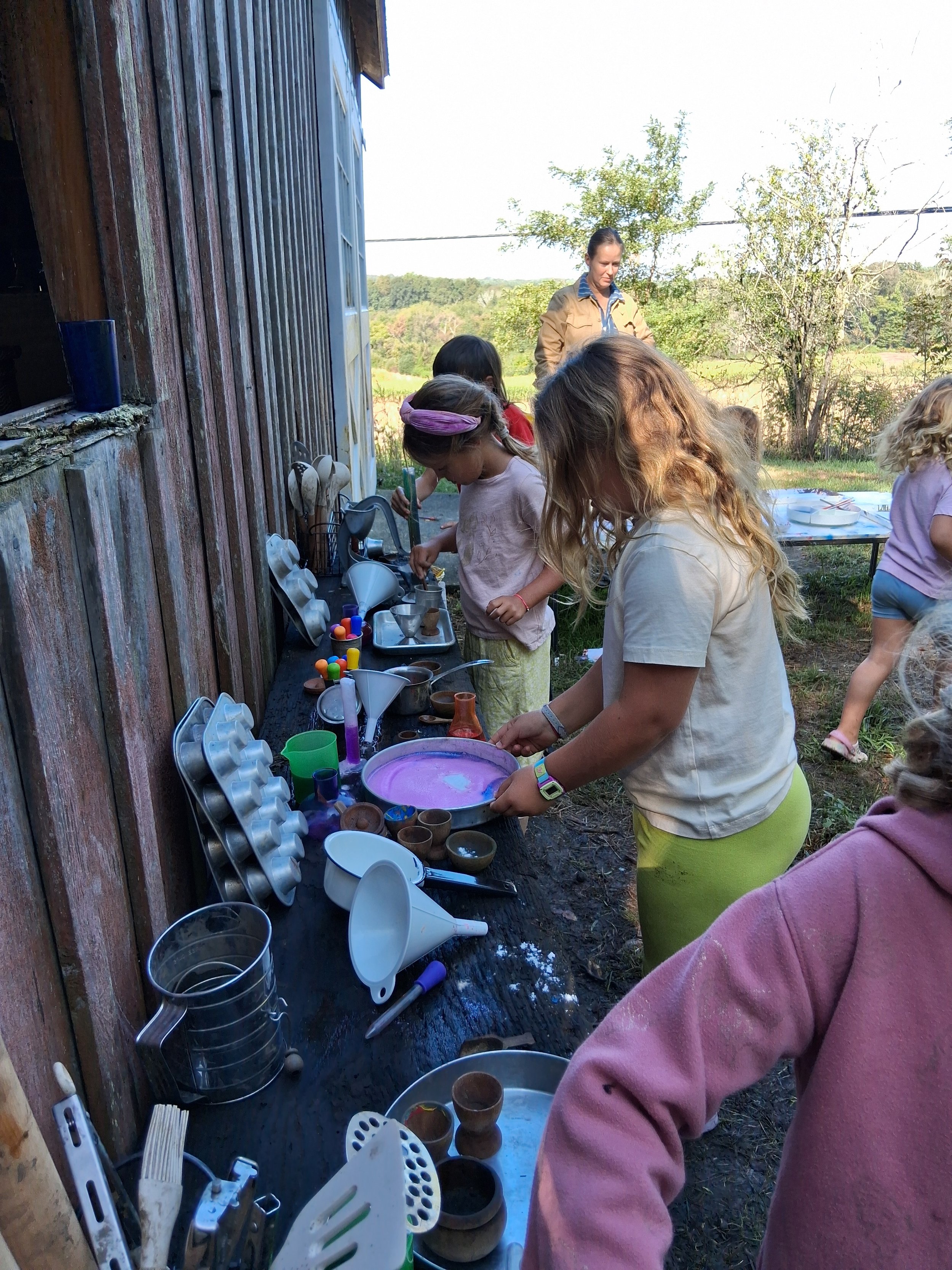 mud kitchen experiments