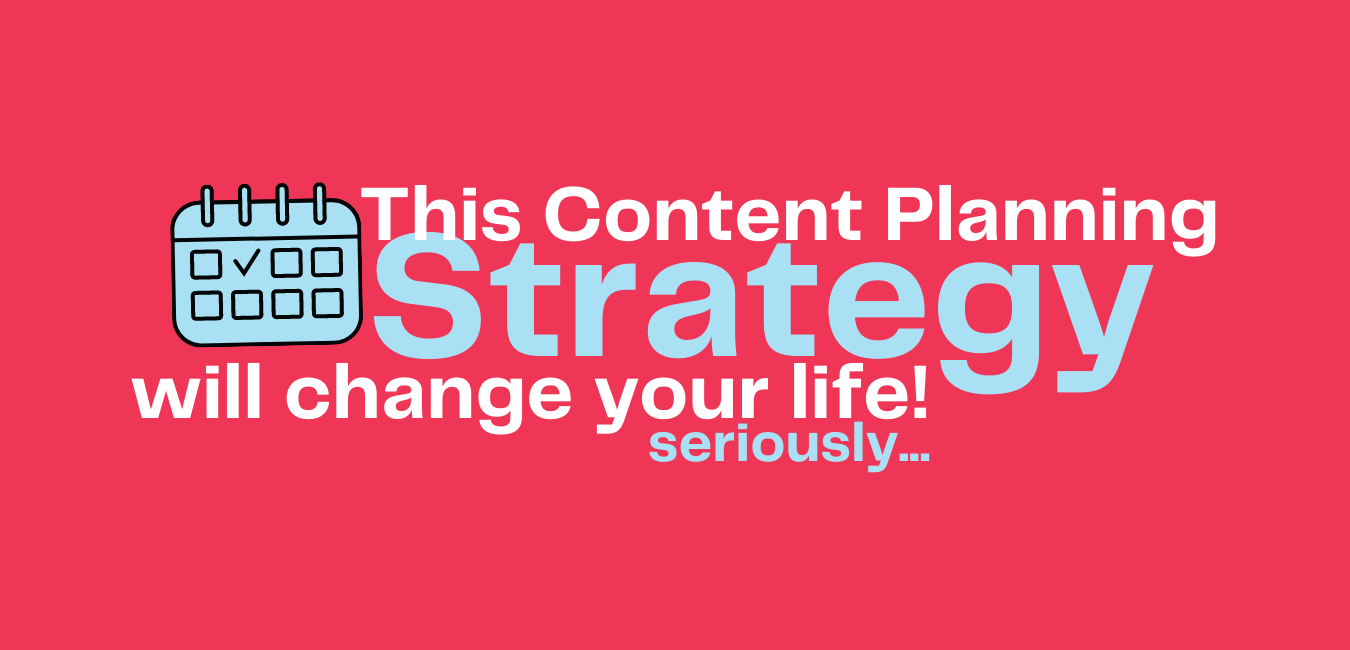 This content planning strategy will change your Instagram life! seriously...
