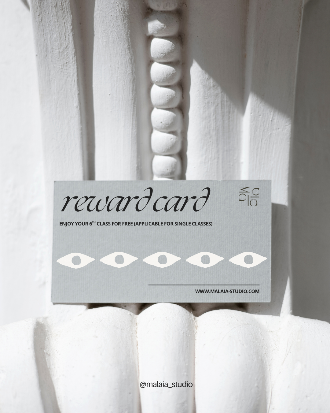 mockup reward class grey, black and white malaia studio yoga reward