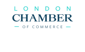 London Chamber of Commerce logo with teal and black text