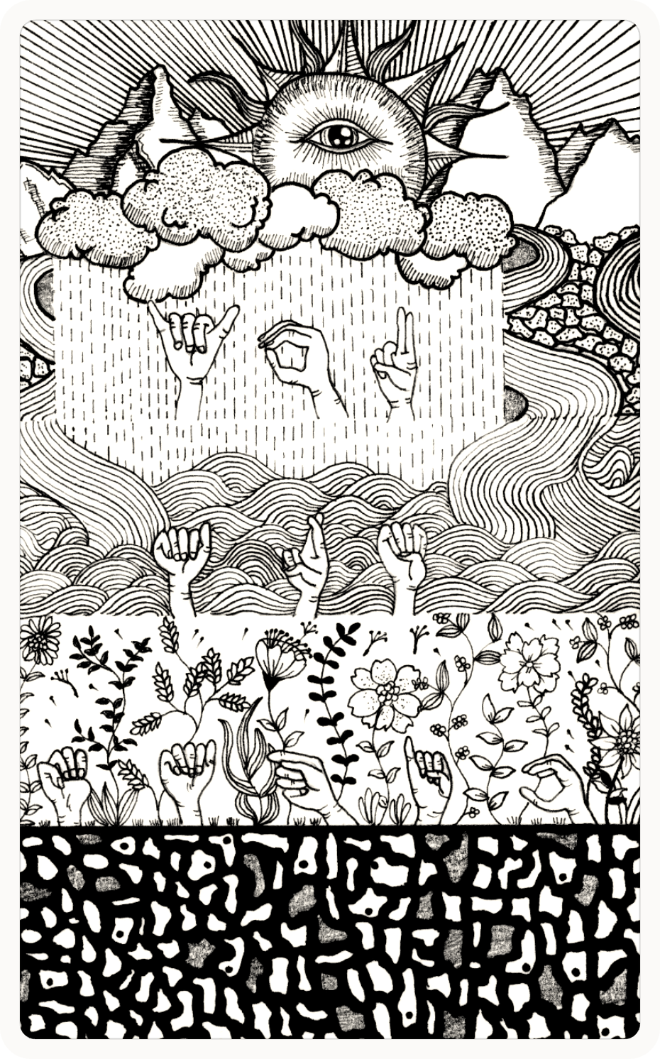 the magician card in the human landscape tarot deck
