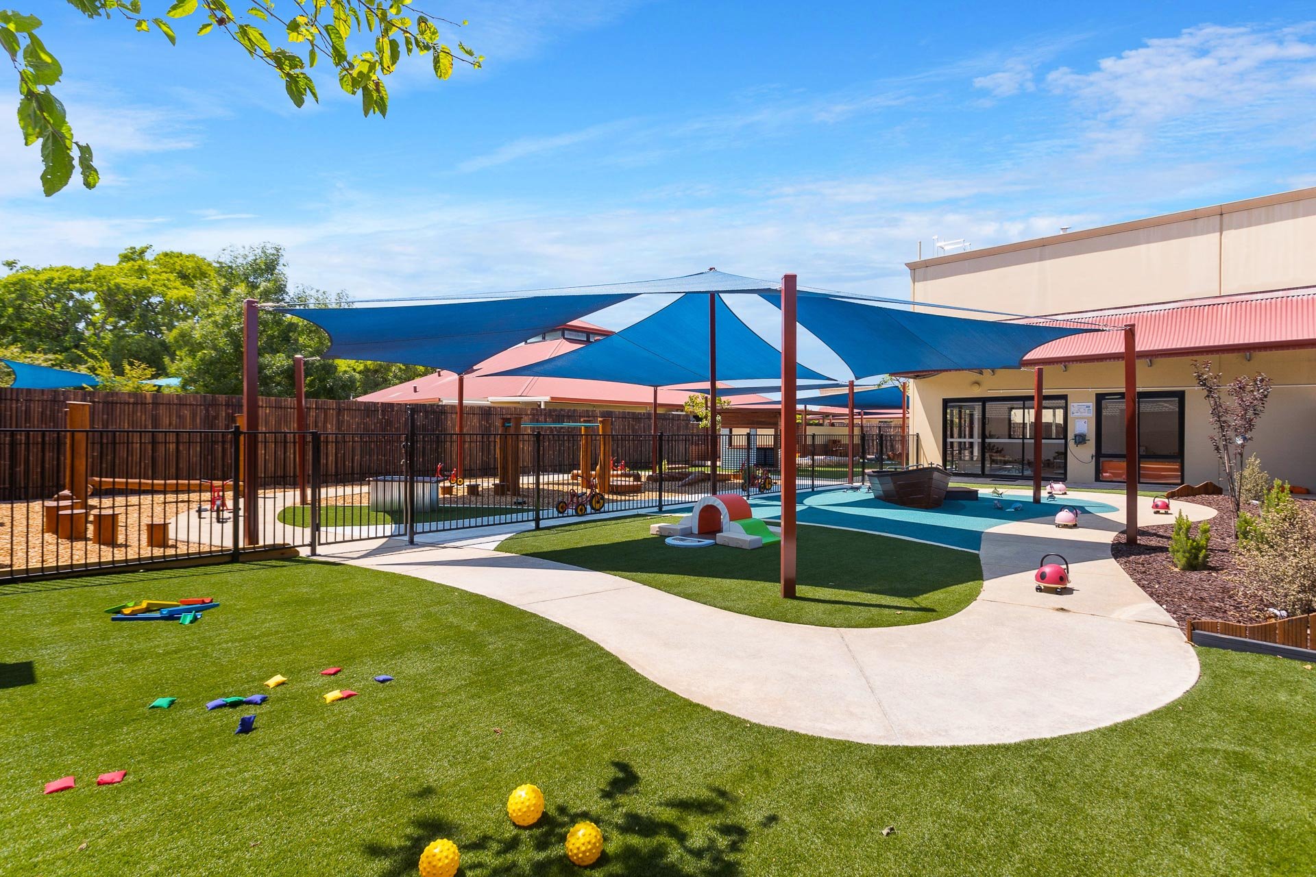 Outdoor Play area at Cuddles Childcare Canning Vale