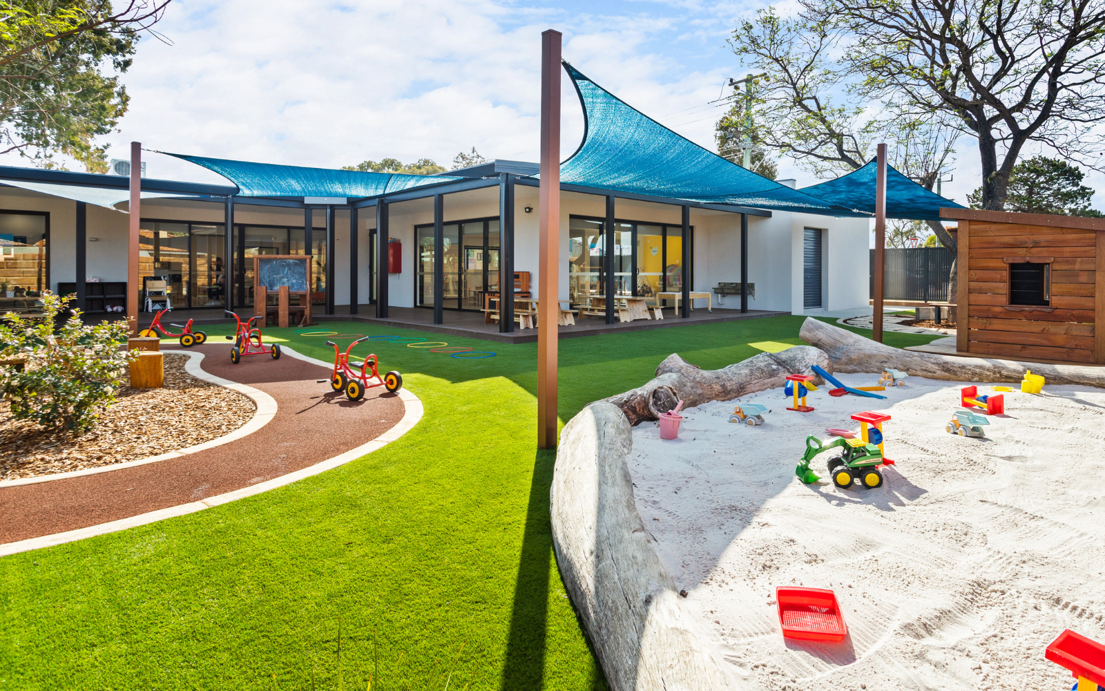 Main Yard at Cuddles Day Care Centre in Beckenham