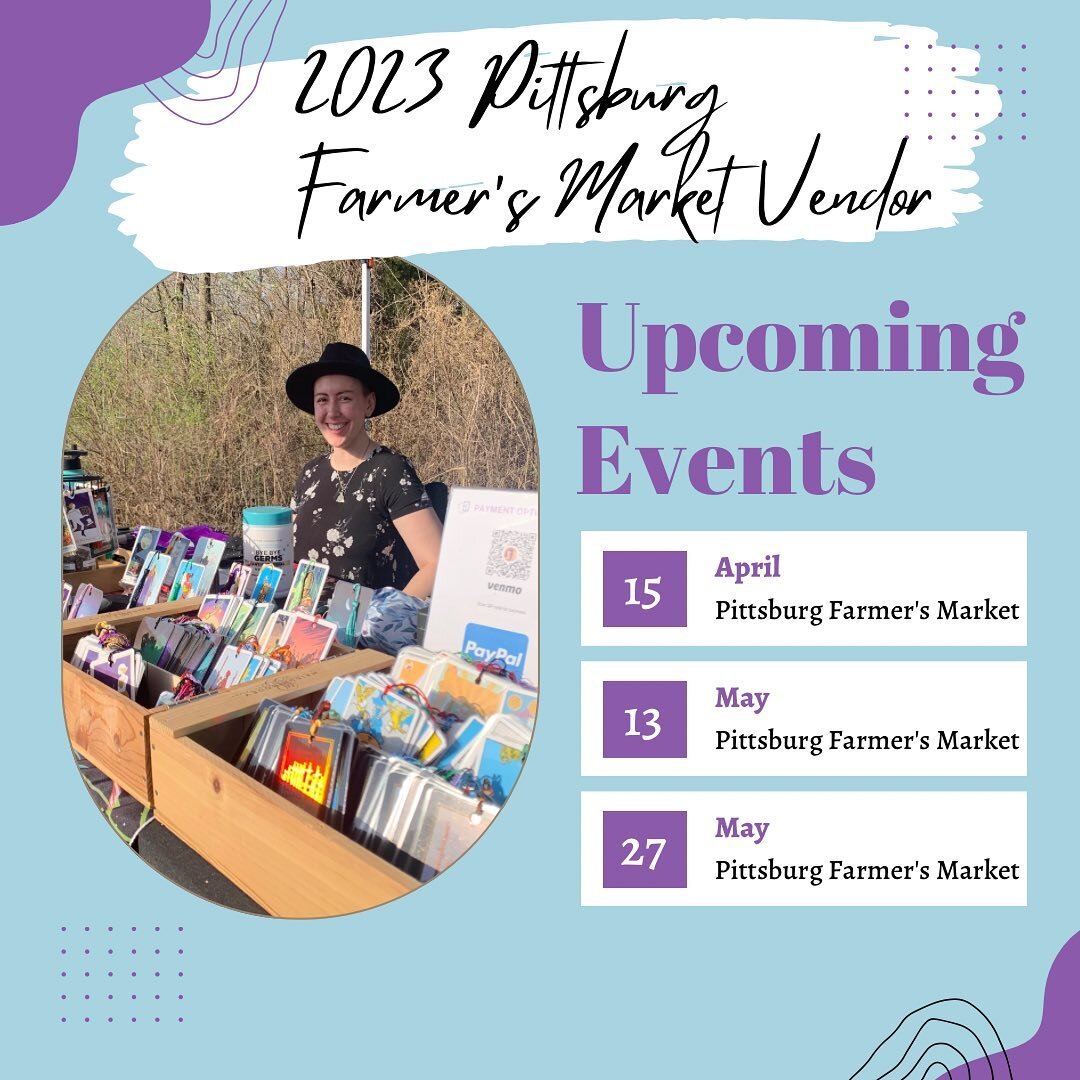 The Witchy Bibliophile is a part-time vendor for the Pittsburg Farmer&rsquo;s Market @pittsburgfarmersmarket this season! Our first vendor day is tomorrow. See you from 8am - 12pm