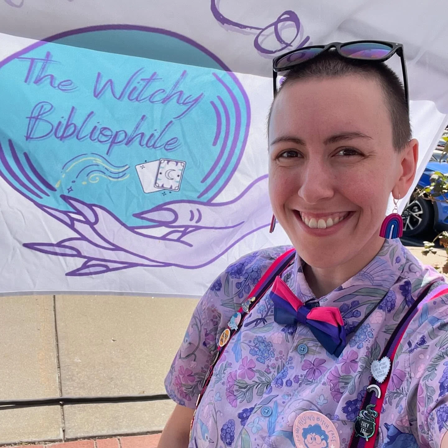 I&rsquo;m all set up at @jomoprideinc on 5th street! Come say hi until 8pm 

#jomopride #pride🌈 #joplin #jomo #joplinmissouri