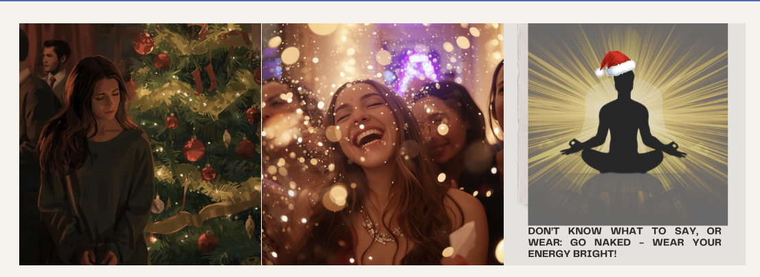 ⭐ Secret to Christmas: Go Naked &amp; Wear Your Energy Bright