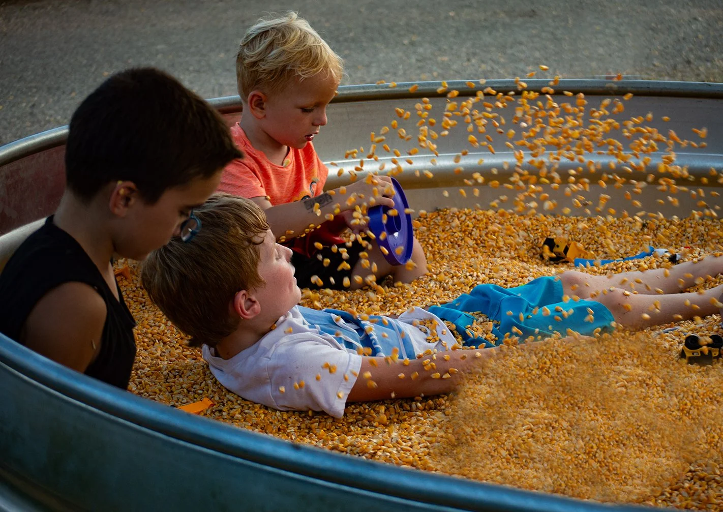 Throwing corn in Pit_0174 .jpg