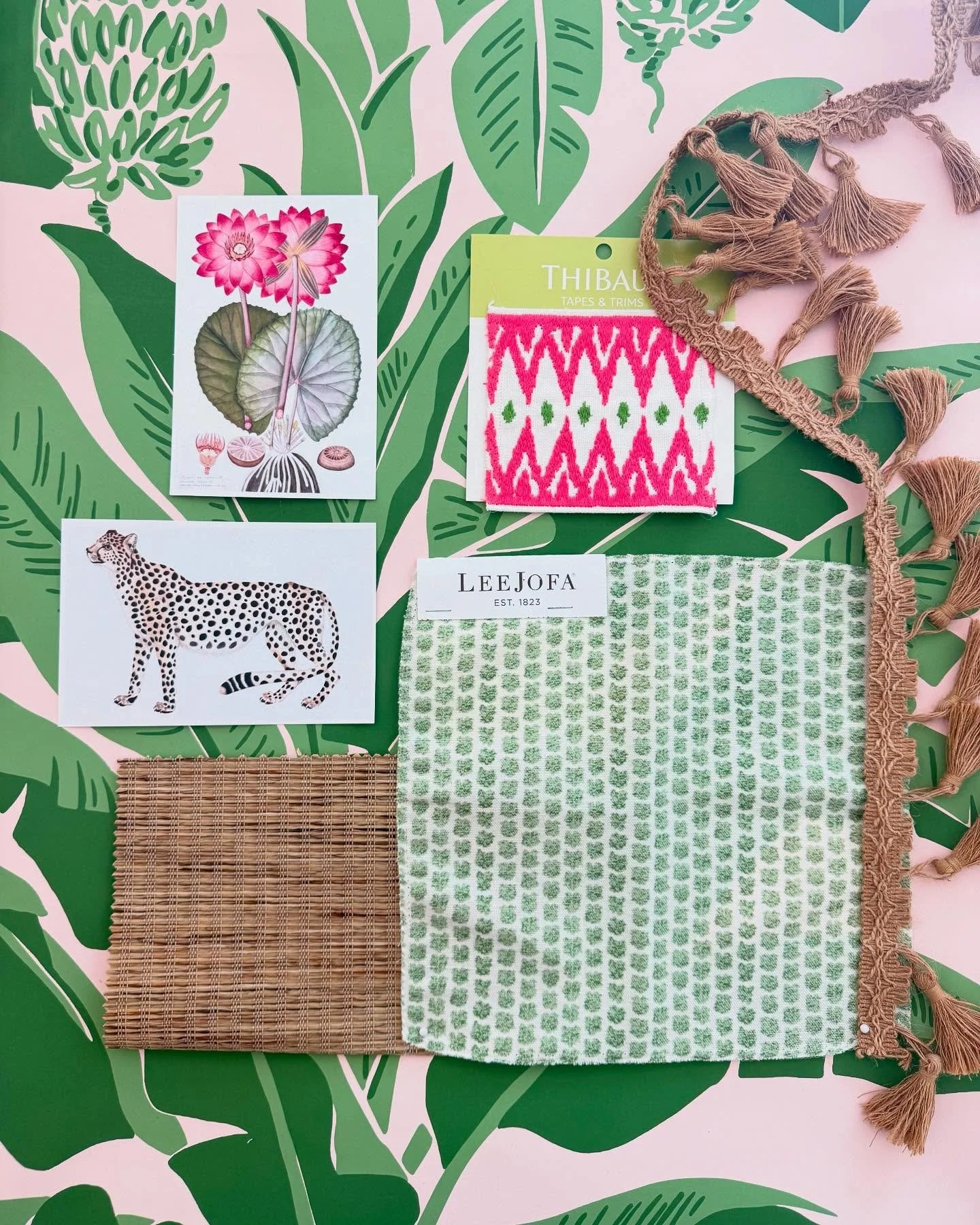 Palm leaves, pink pops, and playful textures 🌸🌿 A little exotic, a little classic.

#charlestoninteriordesign #prettyin pink #girlsbedroomdesign