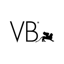 A logo with the letters 'VB' and a small black creature, possibly a dog, to the right of the letters.