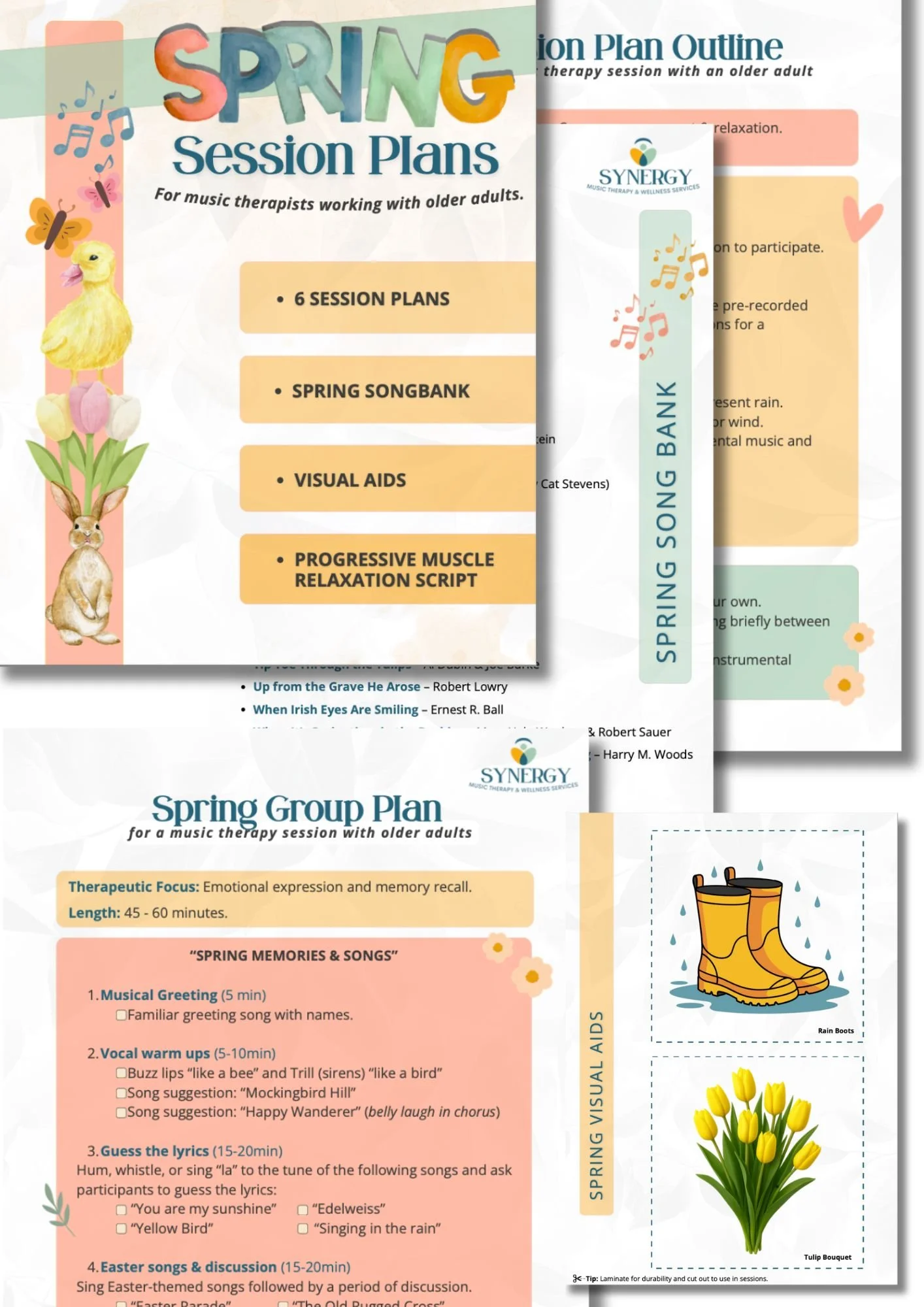 Spring Session Plan Bundle (Older Adults)