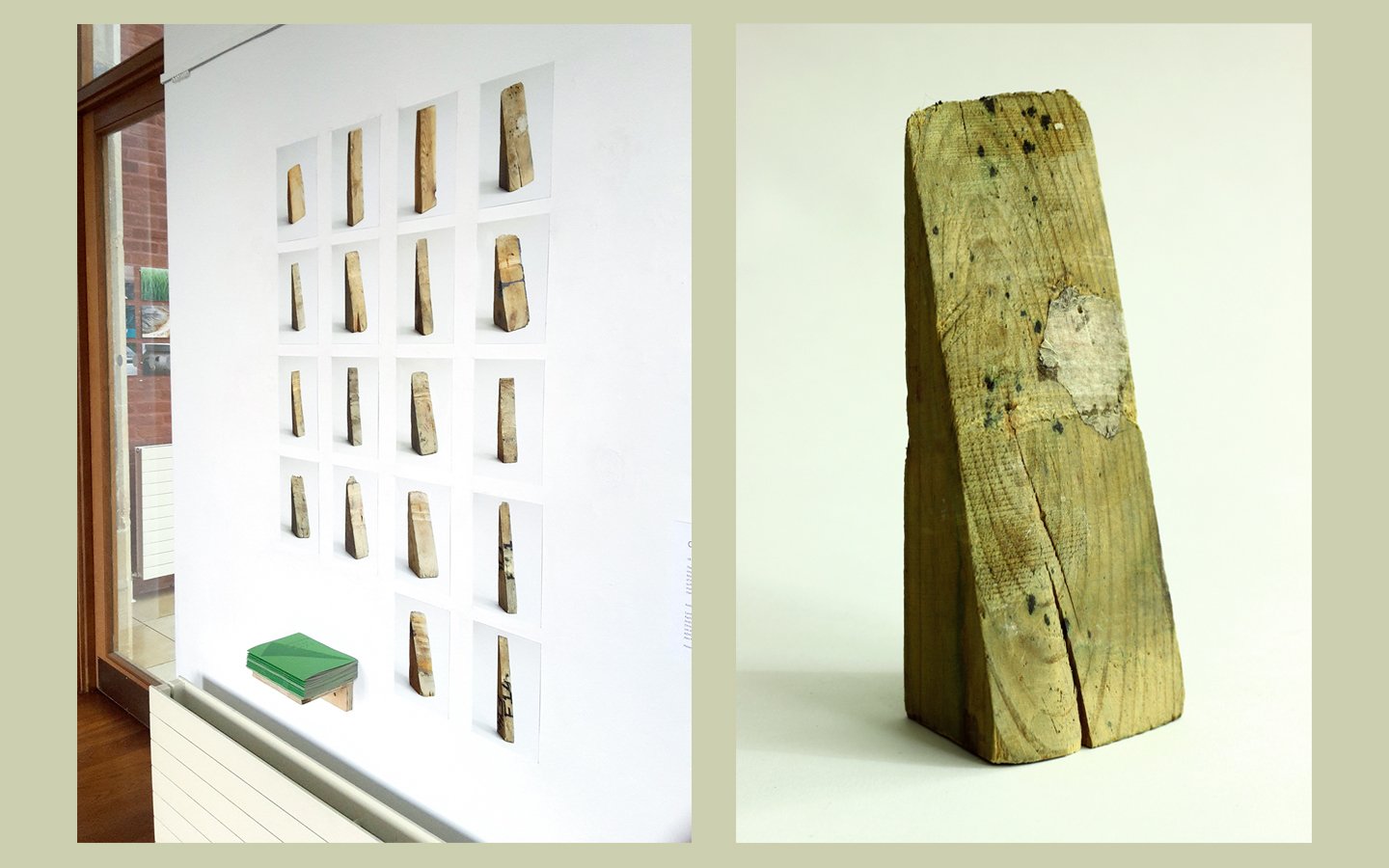 18 art department doorstops with associate wedge works/2016/c-type prints on archival paper and short edition zine/// In response to an invitation to show in the exhibition WORK at the Mills Centre, London, I produced the photographic series 18 Art D