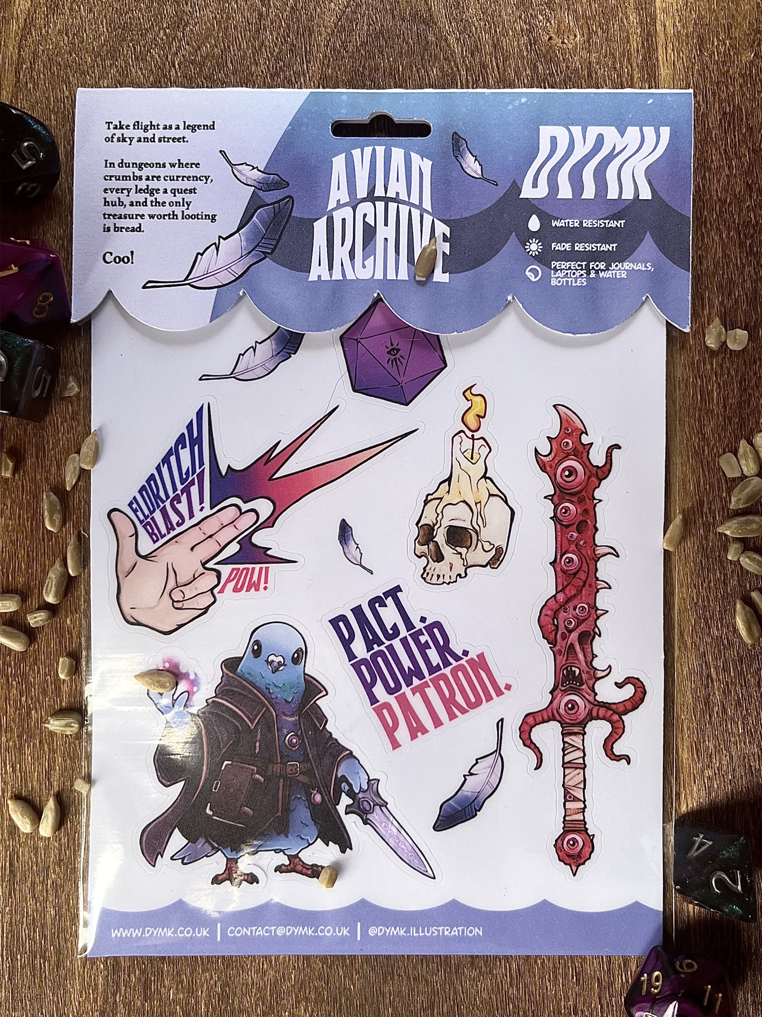 Warlock Pigeon Sticker Pack