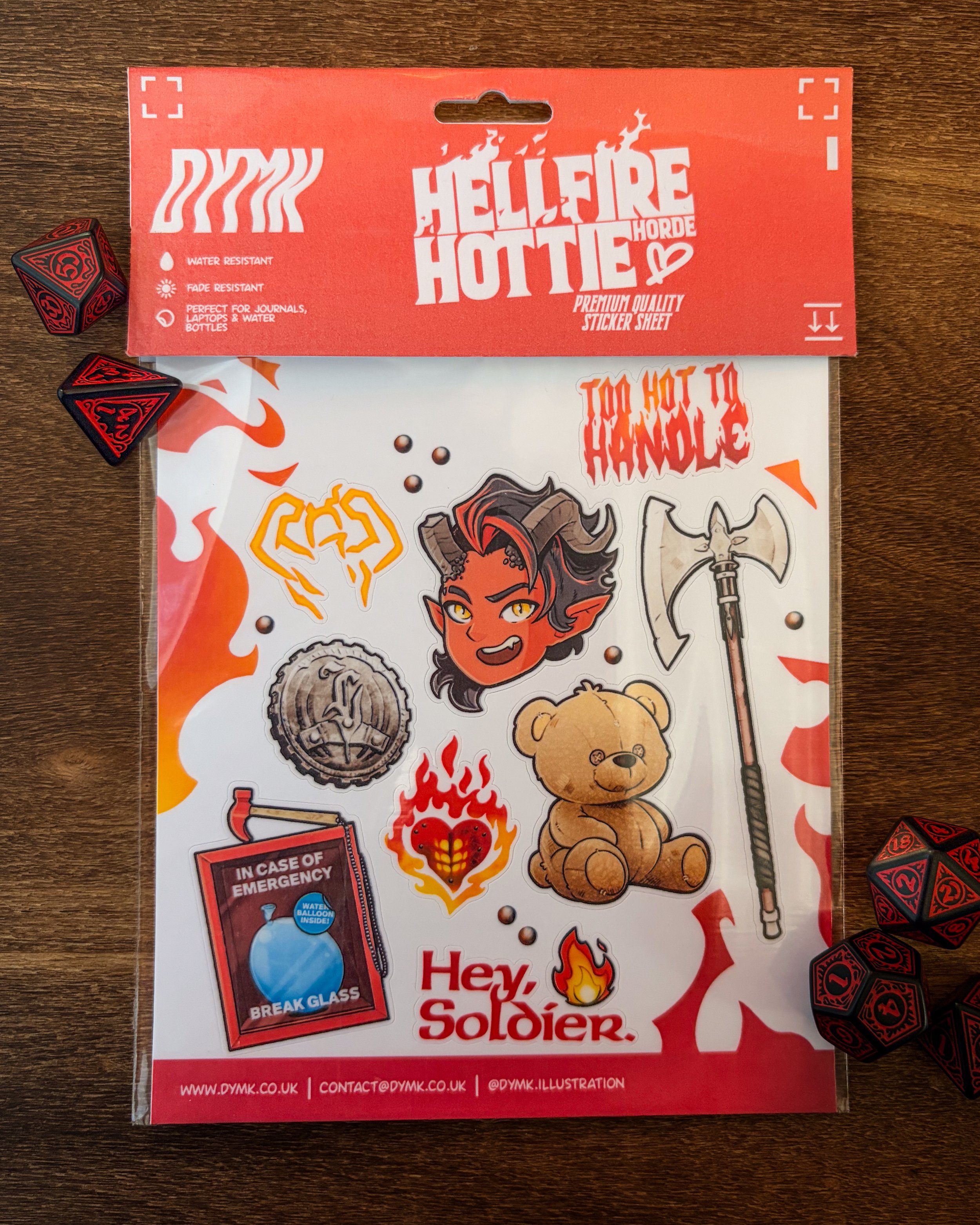 Hellfire Hottie Sticker Pack