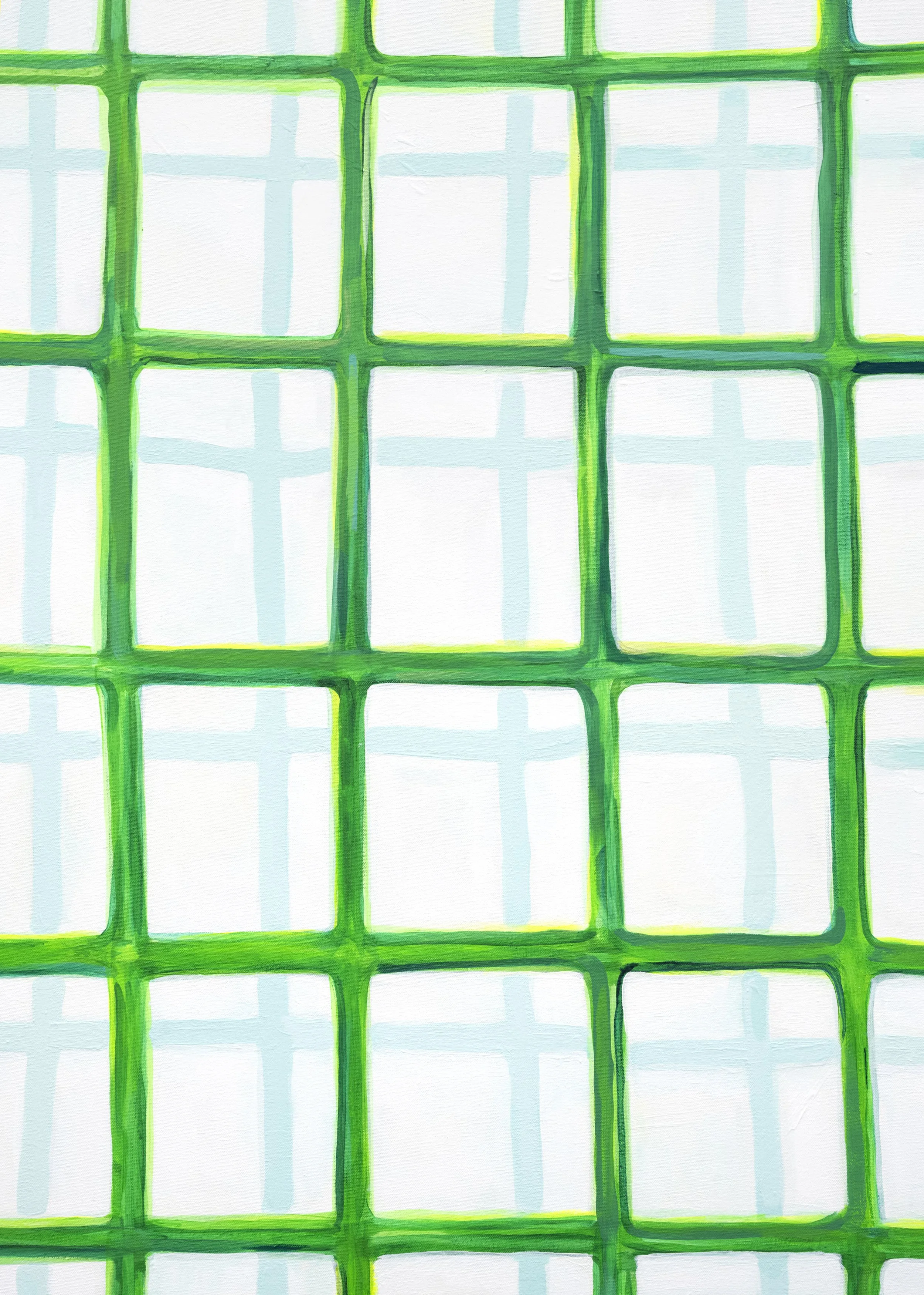 (Green) GRID  2020-2026  acrylic + Flashe 
 60" x 72"