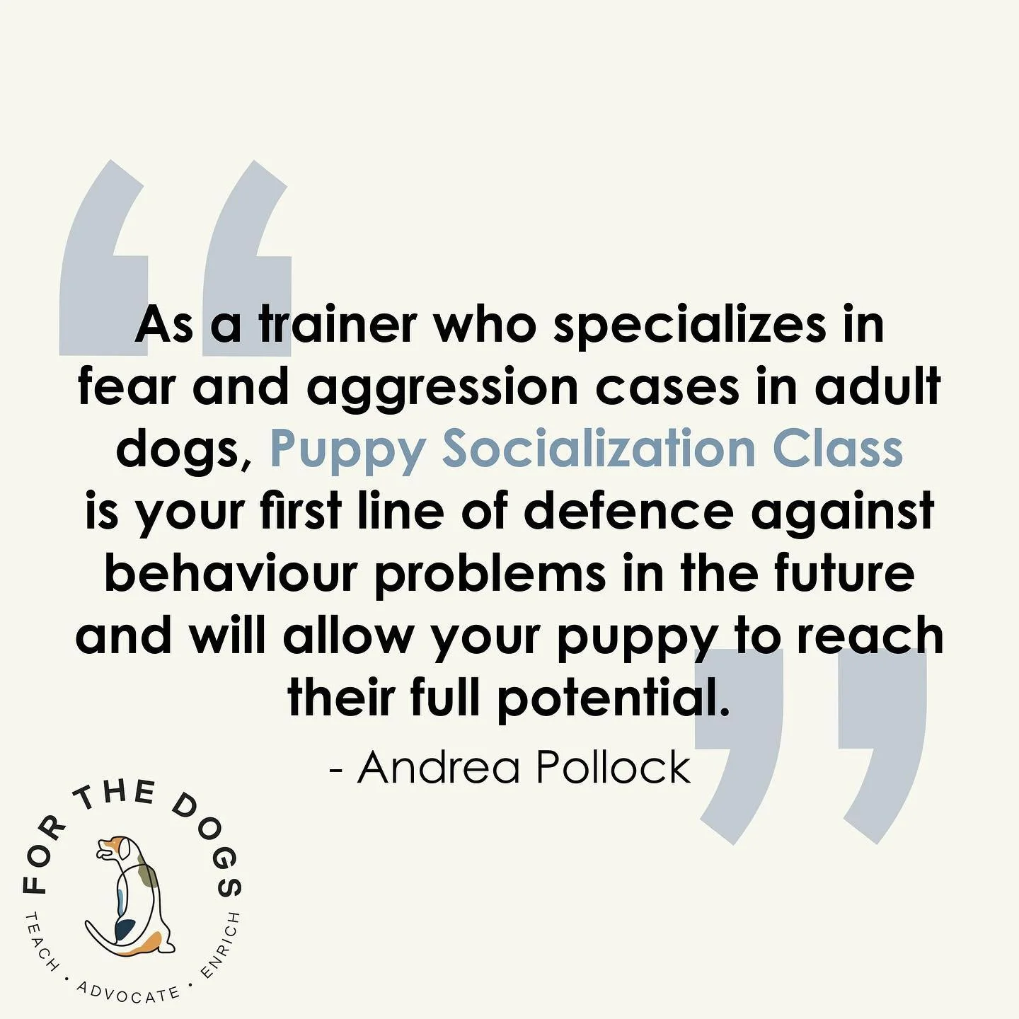 I know this as a professional and from first-hand experience. I am a guardian of a beautiful, sweet and silly dog named Hippo who we fostered as a puppy when she was just over 16 weeks old. 
 
Unfortunately, before we met Hippo, she had spent the ent