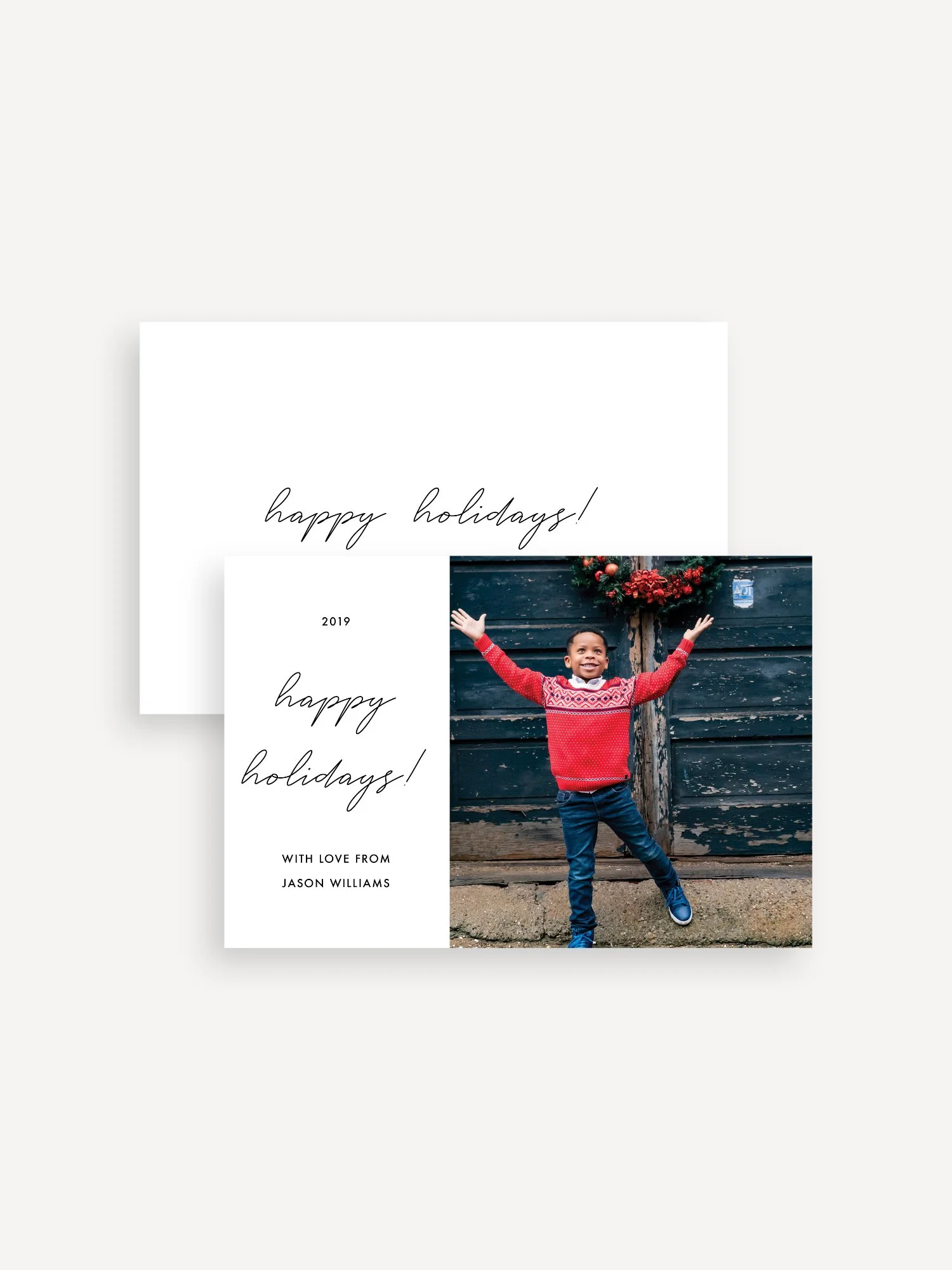 Happy Holidays Card Set