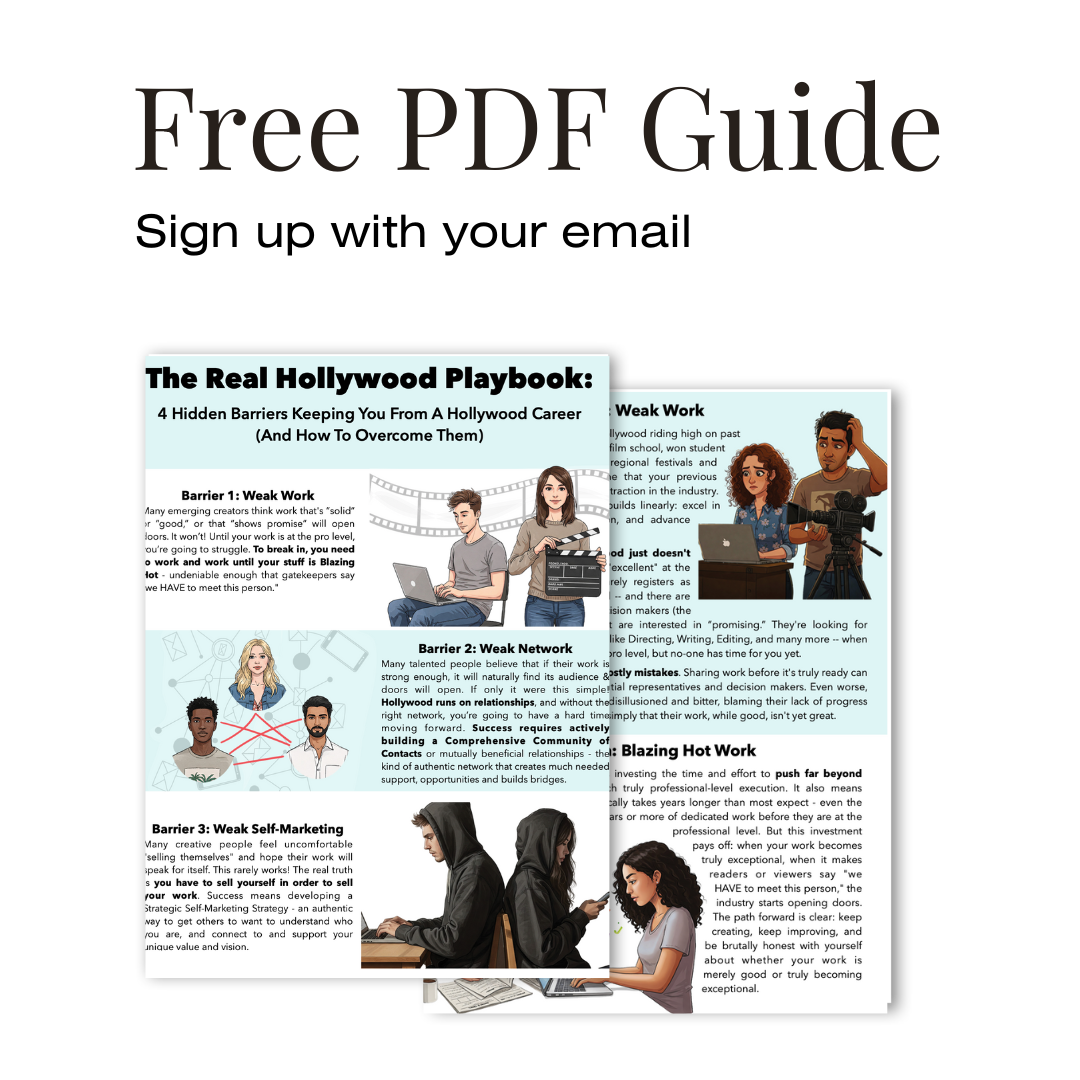 Hollywood expert, Carole Kirschner offers the Real Hollywood Playbook, a guide to help people overcome barriers keeping them from a Hollywood career