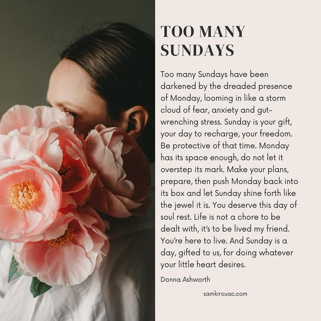 These words by @donnaashworthwords are beautiful and deeply resonate with me. 

I call Sunday my soul care day. I plan for the week and do grocery shopping but then it&rsquo;s leaning in and listening to what my soul needs today. Today it&rsquo;s bru