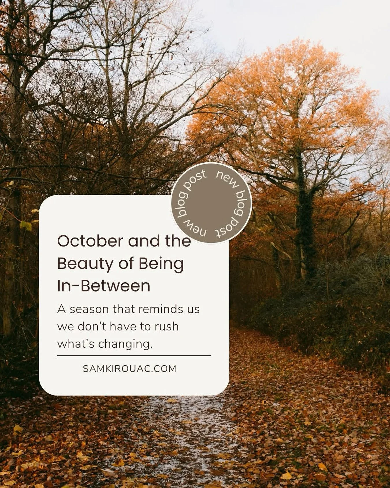 The energy of October feels like standing in a doorway. One foot in what was, one foot in what&rsquo;s next. It&rsquo;s not comfortable, but it&rsquo;s where everything starts to shift.

If you&rsquo;ve been feeling unsteady or restless lately, you&r