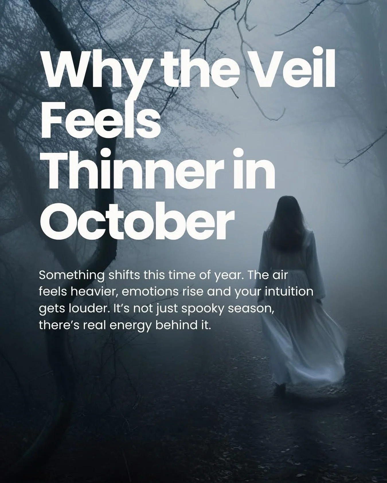 If you’ve been feeling a little extra lately, it’s not just you.
October has a way of stirring things up. The air feels heavier, your emotions sit closer to the surface, and your intuition gets louder.
People talk about “the veil