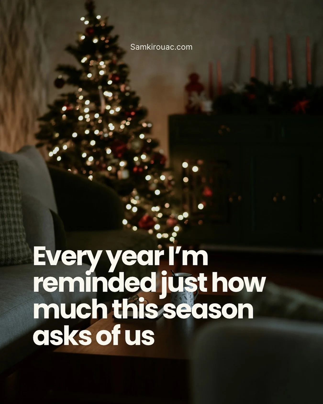 Over the weekend I watched Oh What Fun and it had me thinking about how many jobs land on our laps this time of year. How moms and wives are the behind-the-scenes holiday crew. The ones who somehow remember the things no one else even knew needed rem