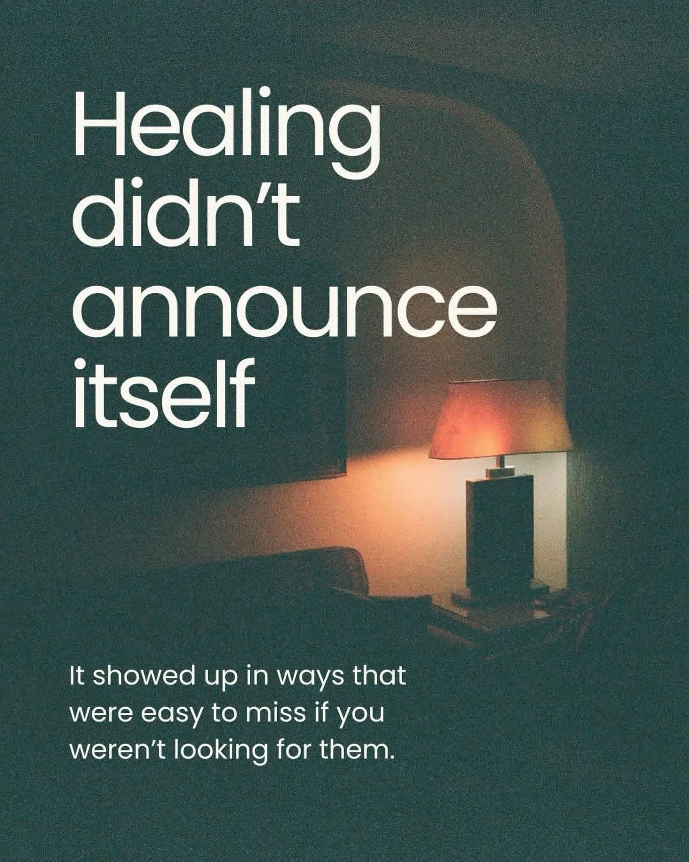Something I&rsquo;ve been sitting with this month is how often healing shows up quietly, even when a lot of work has already been done. People share a moment they handled differently, a boundary they held, a reaction that softened and then move right