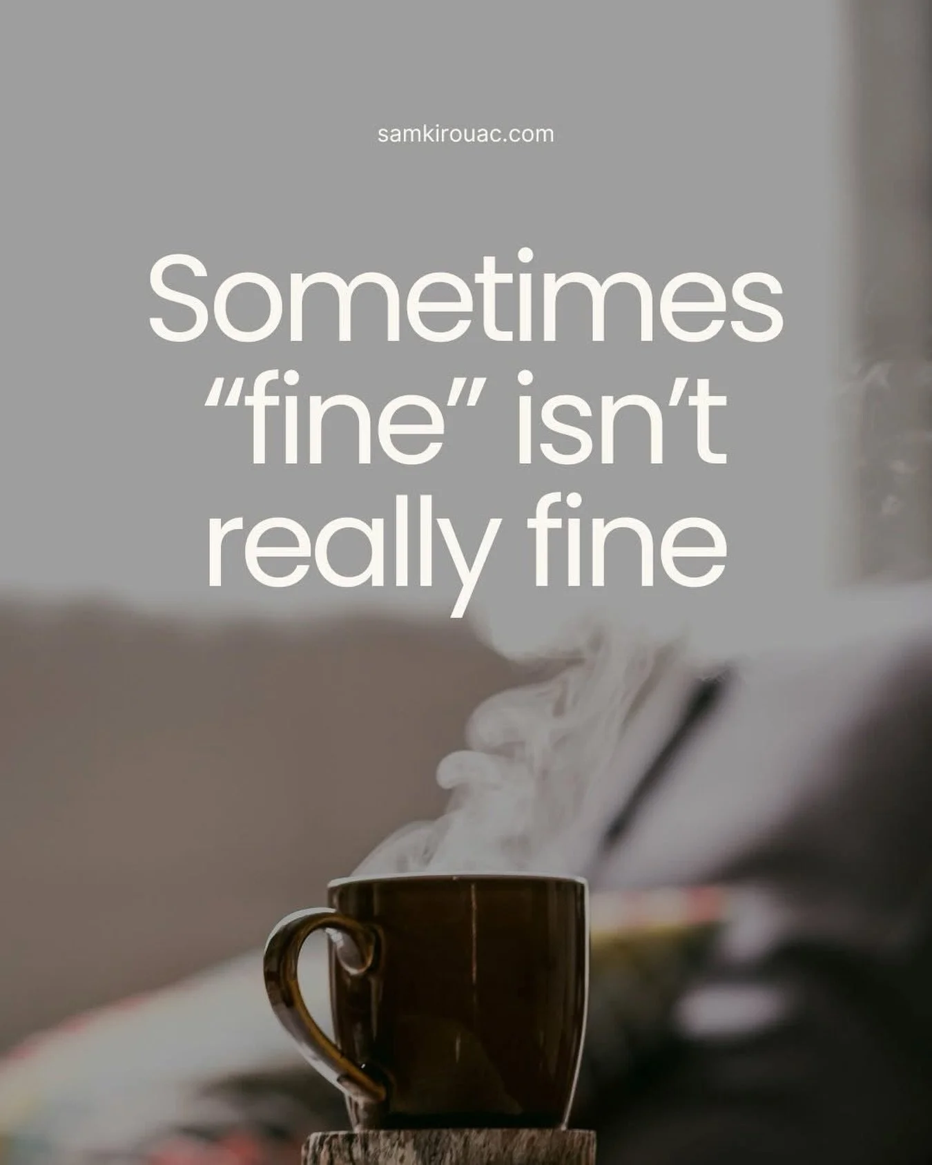 Today is Bell Let&rsquo;s Talk Day and this feels important to say.
We often think mental health struggles look like a breaking point. Crying all the time. Falling apart. Not being able to get through the day.

But sometimes it looks much quieter tha