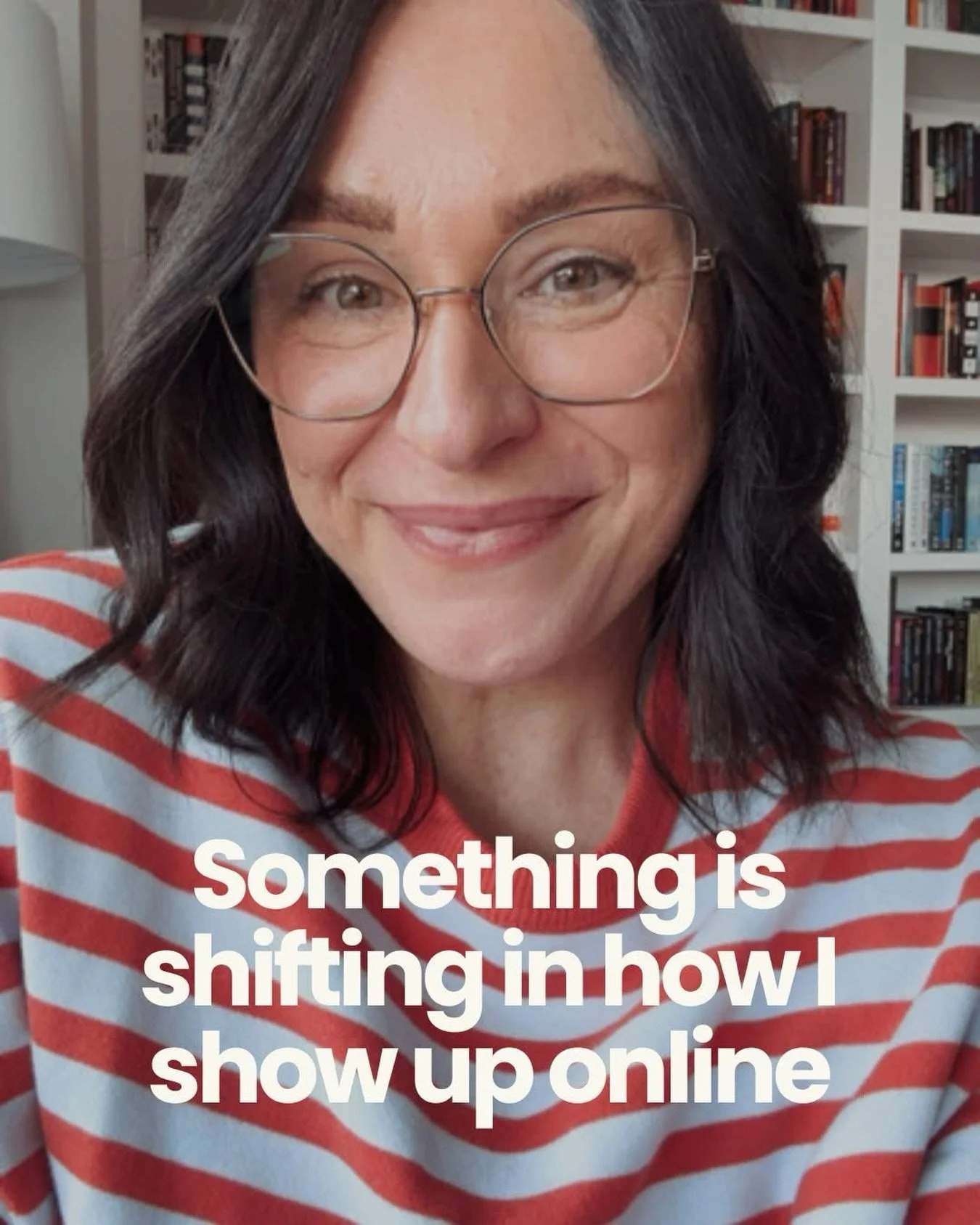 Somewhere along the way I got the impression that running a business like mine meant showing up a certain way online. Being warm but composed, reflective and also a little serious.

And yes, that part of me is real. But so is the part that randomly s