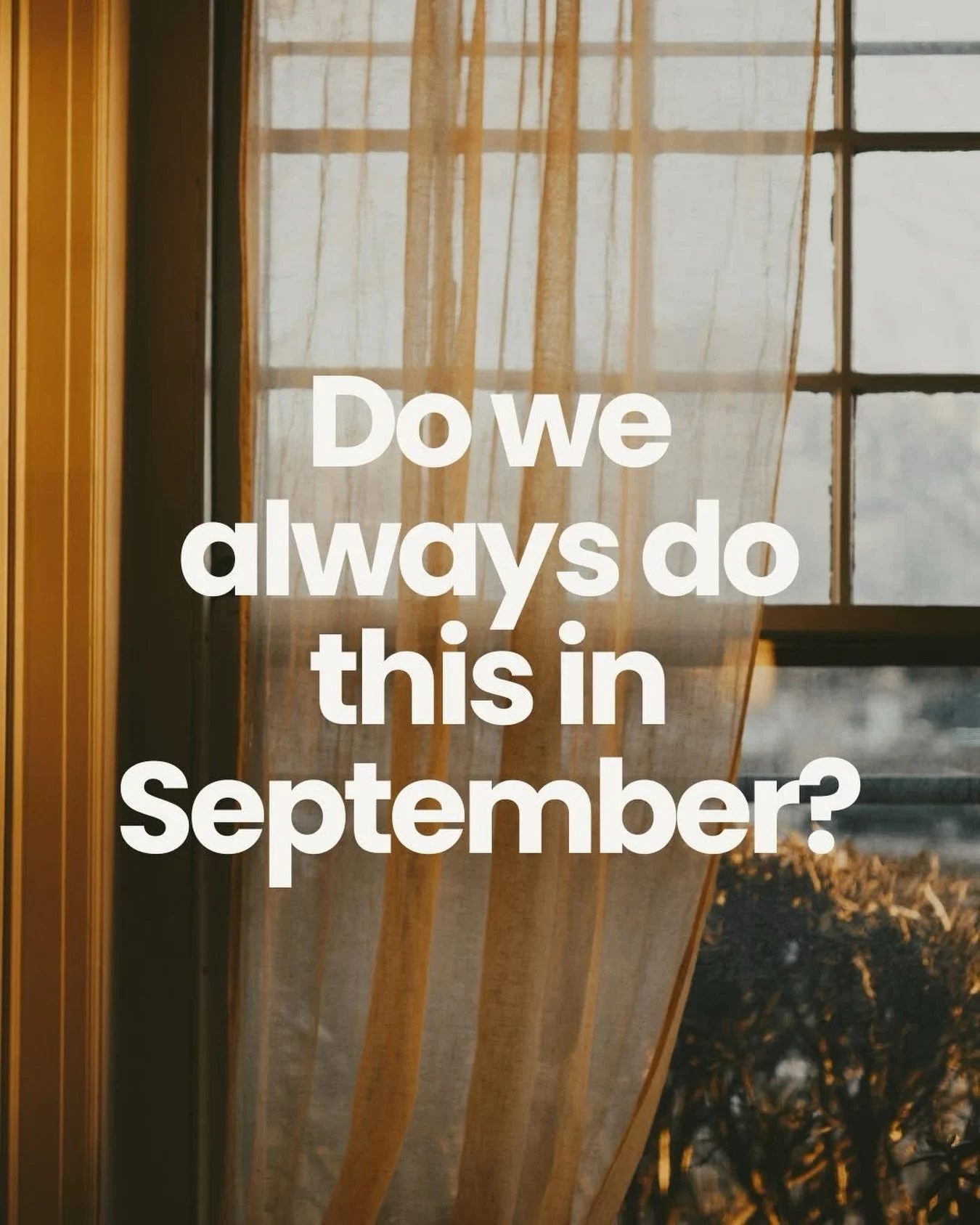 September always seems to come with this feeling that everything needs to start up again. School is back, routines change, activities start and somehow the calendar that felt pretty open a few weeks ago starts filling up really quickly.

I was thinki