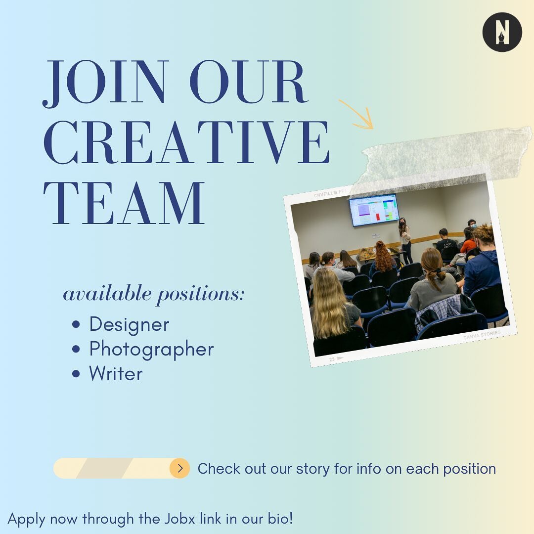 We at Nutmeg would love to have you as part of our team! We still have positions open for Designers, Photographers, and Writers. 📚

Check out our story for more information on the individual roles! 💙🤍
Think this job is for you? Apply with the JobX