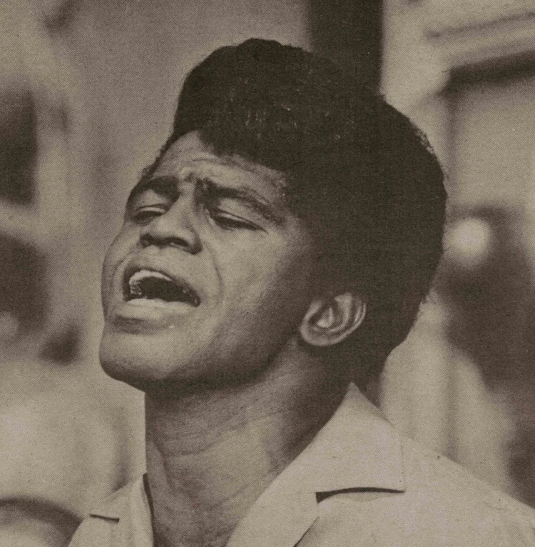 Portrait of James Brown.