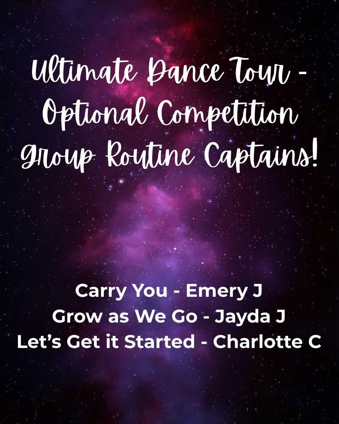 Ultimate Dance Tour - we.are.ready! 💎🔮💜 Solos start TONIGHT!