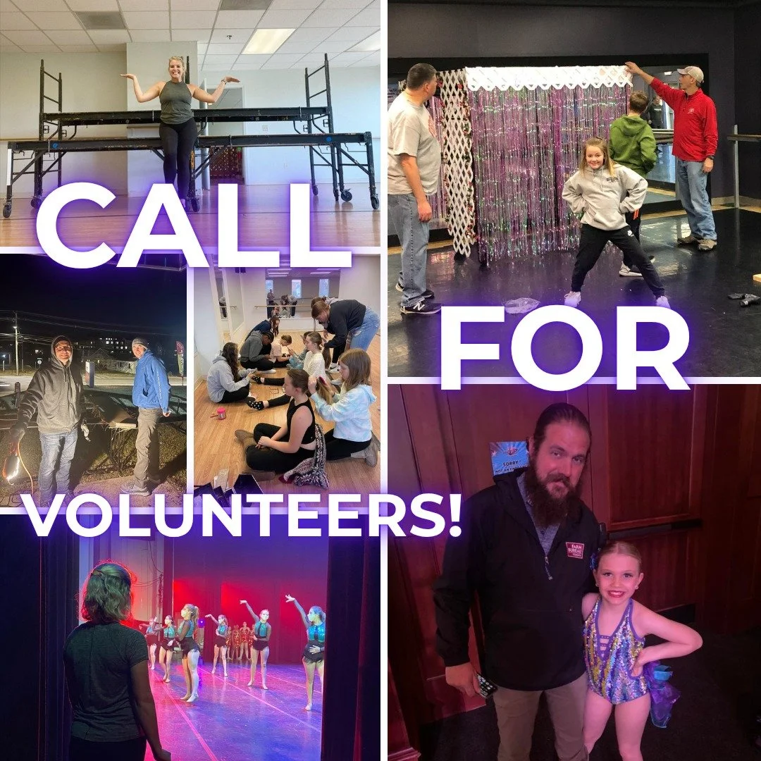 We are now accepting volunteers for all 3 Spring Recital shows! 🗒️ 12:00, 3:00 &amp; 6:00 pm at BHS on Saturday, May 23rd! 💪 Oh - we can't forget prop/floor load-in and load-out, too! 👇 Fill out the Google Form below to RSVP:

https://forms.gle/pU