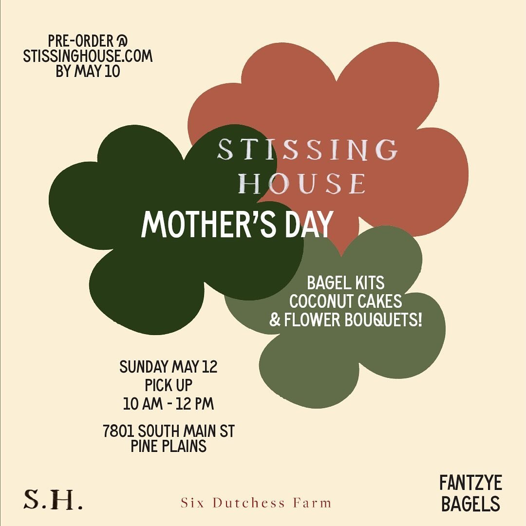 Ooooh, we couldn&rsquo;t be more excited to return to @stissinghouse for another Mother&rsquo;s Day full of blooms and VERY delicious things! 

One week from today, we&rsquo;ll be bringing Mother&rsquo;s Day bouquets for pre-order &amp; pick-up to @s