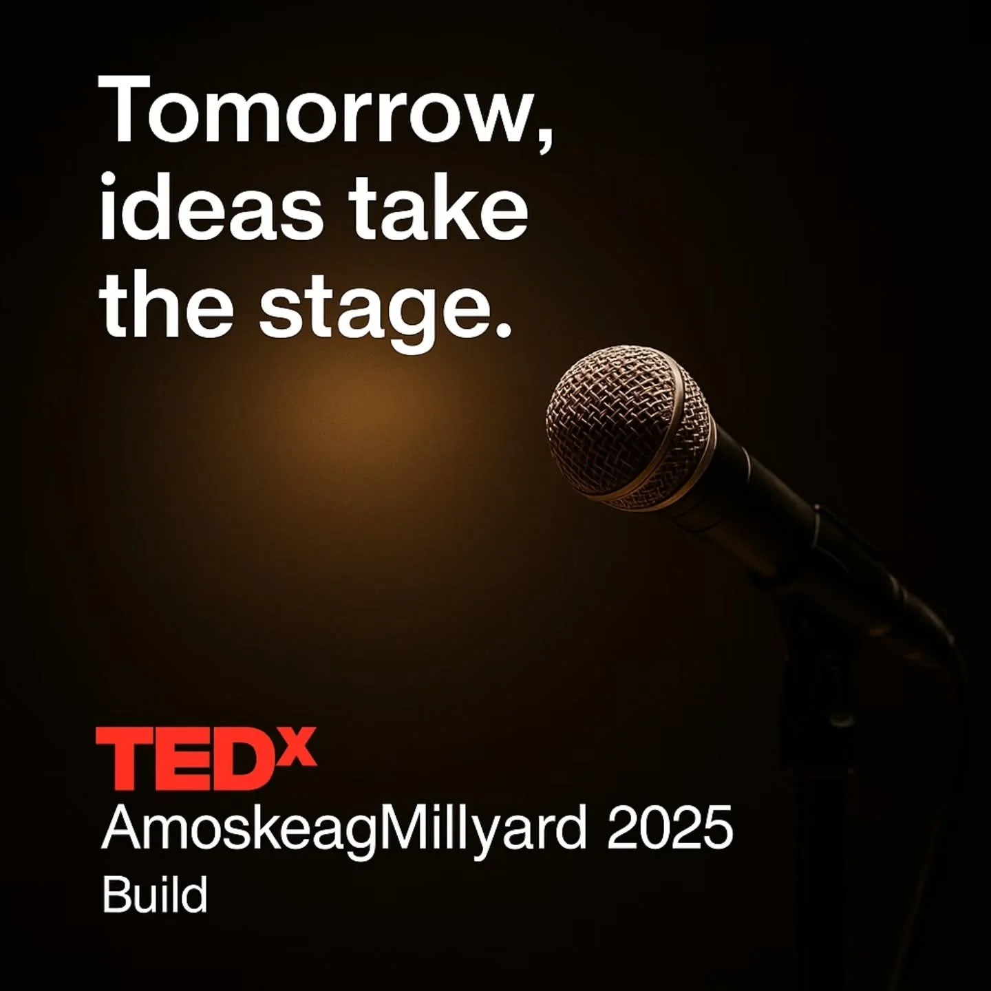 🎤 Tomorrow, ideas take the stage.

After months of planning and collaboration, #TEDxAmoskeagMillyard2025 arrives in Manchester!

Join us for a day of bold ideas, inspiring talks, and community connection &mdash; all built around the power of storyte