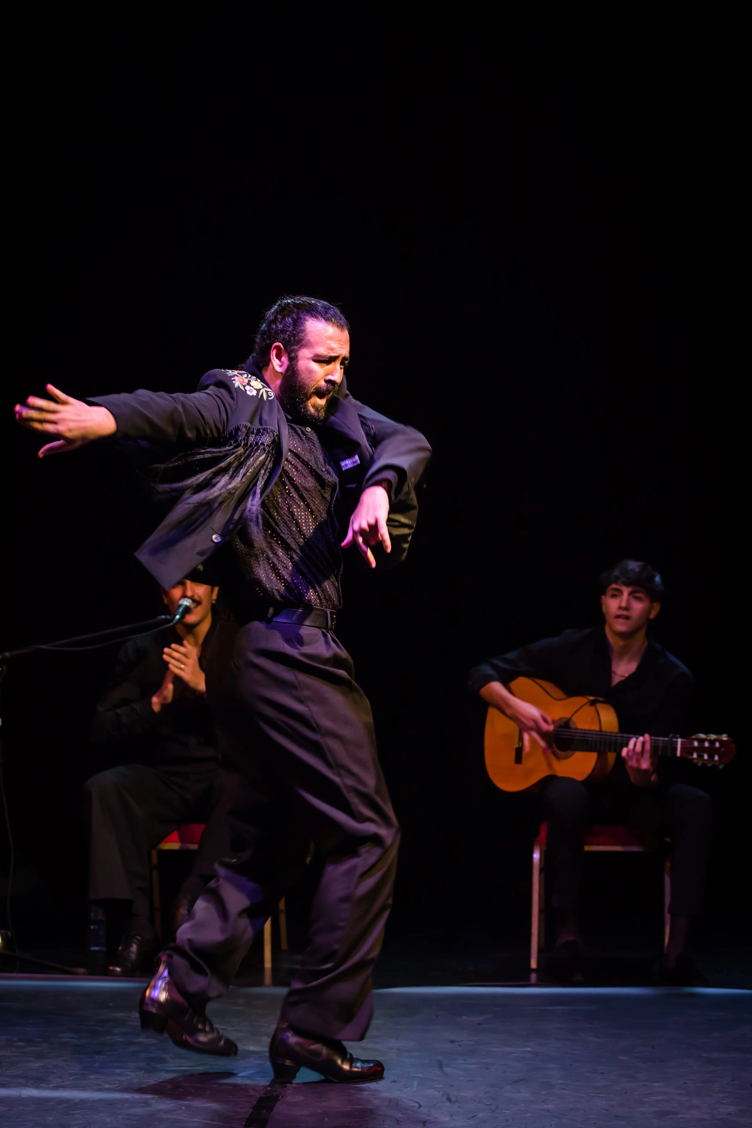 Flamenco dancer and guitarist