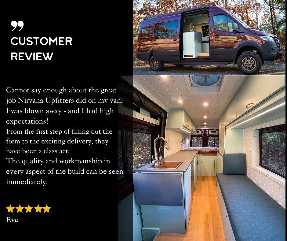 We are so grateful for the incredible clients we&rsquo;ve had the opportunity to work with in pursuit of Kindling Passions For Life. 
Thank you for the kind words and we hope to see you out on the road!

#nirvanaupfitters #vanlife #lifeontheroad #tes