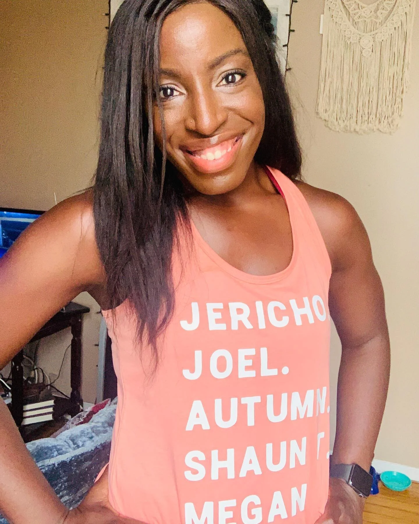 Absolutely LOVING my new tank from @eden.powherfulco of my favorite @beachbody trainers! ☺️ 💪🏾 Thank you to @jerichomcmatthews @shaunt @joelfreemanfitness @megandaviesfitness and @autumncalabrese for always kicking my butt! 😅😝💦
.
.
#fitness #bea