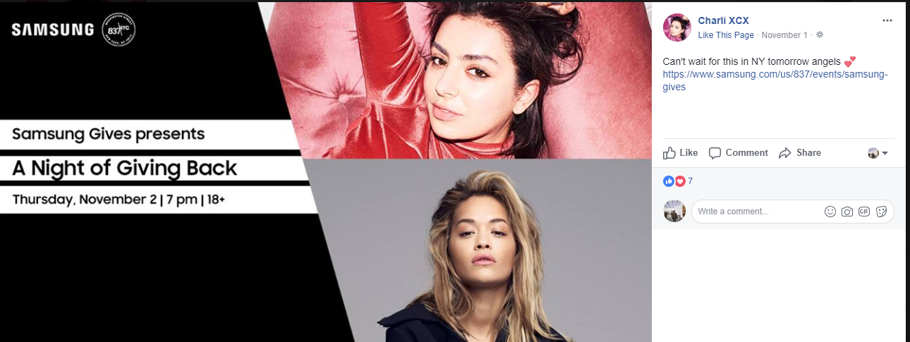 Charli XCX fb post  - screen shot.PNG